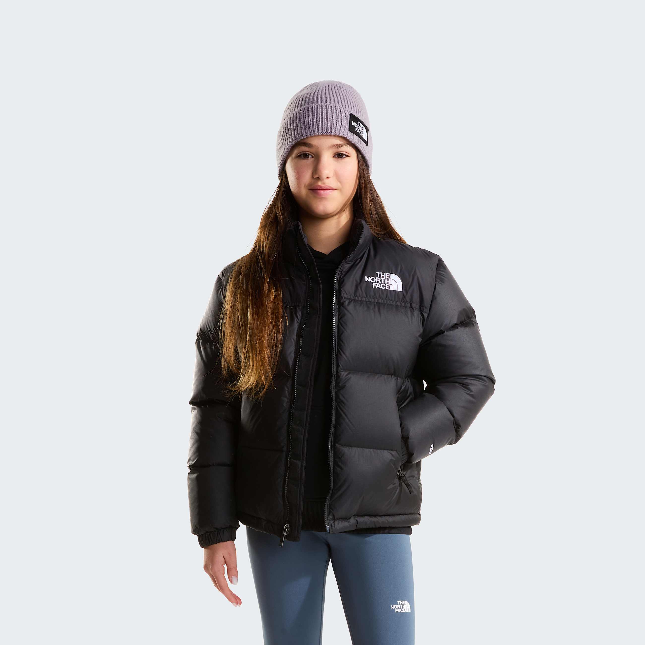 Teens 1996 Retro Nuptse Jacket TNF TNF BlackTNF BlackRecycled Down ALT14