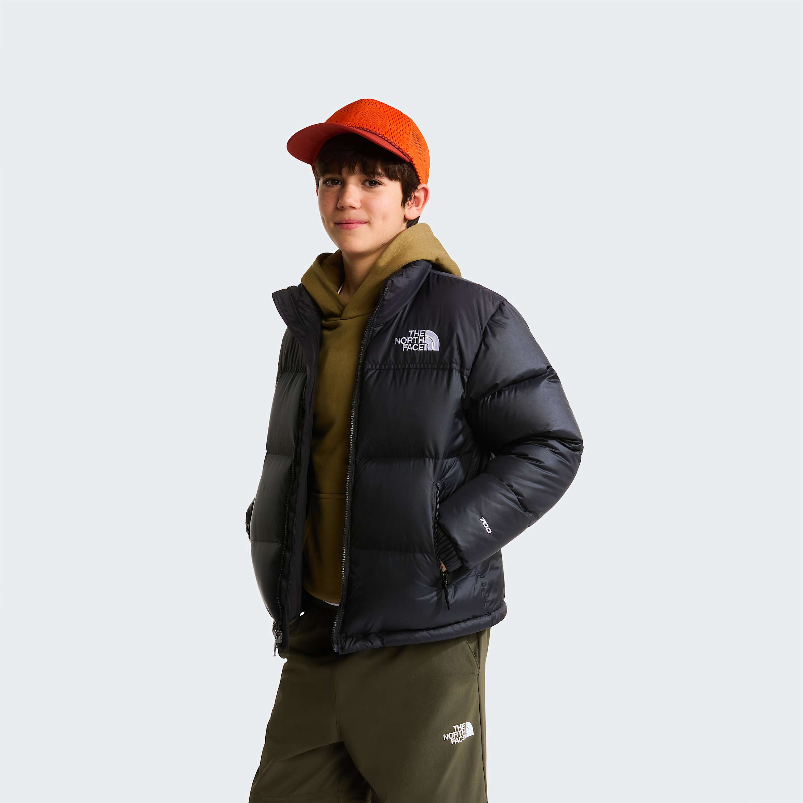 Teens 1996 Retro Nuptse Jacket TNF TNF BlackTNF BlackRecycled Down ALT4