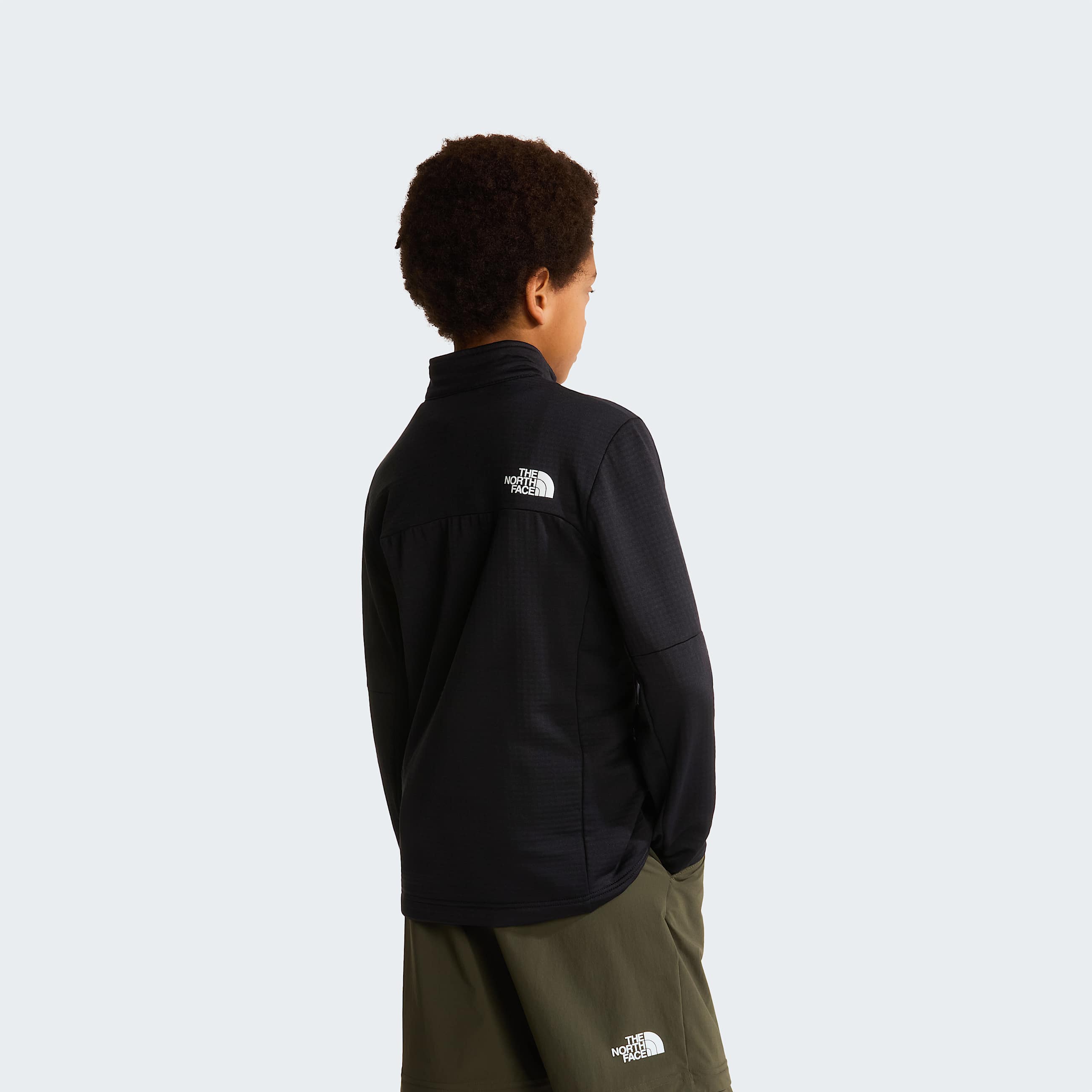 Giacca midlayer Hike con cerniera integrale da ragazzi TNF ALT3