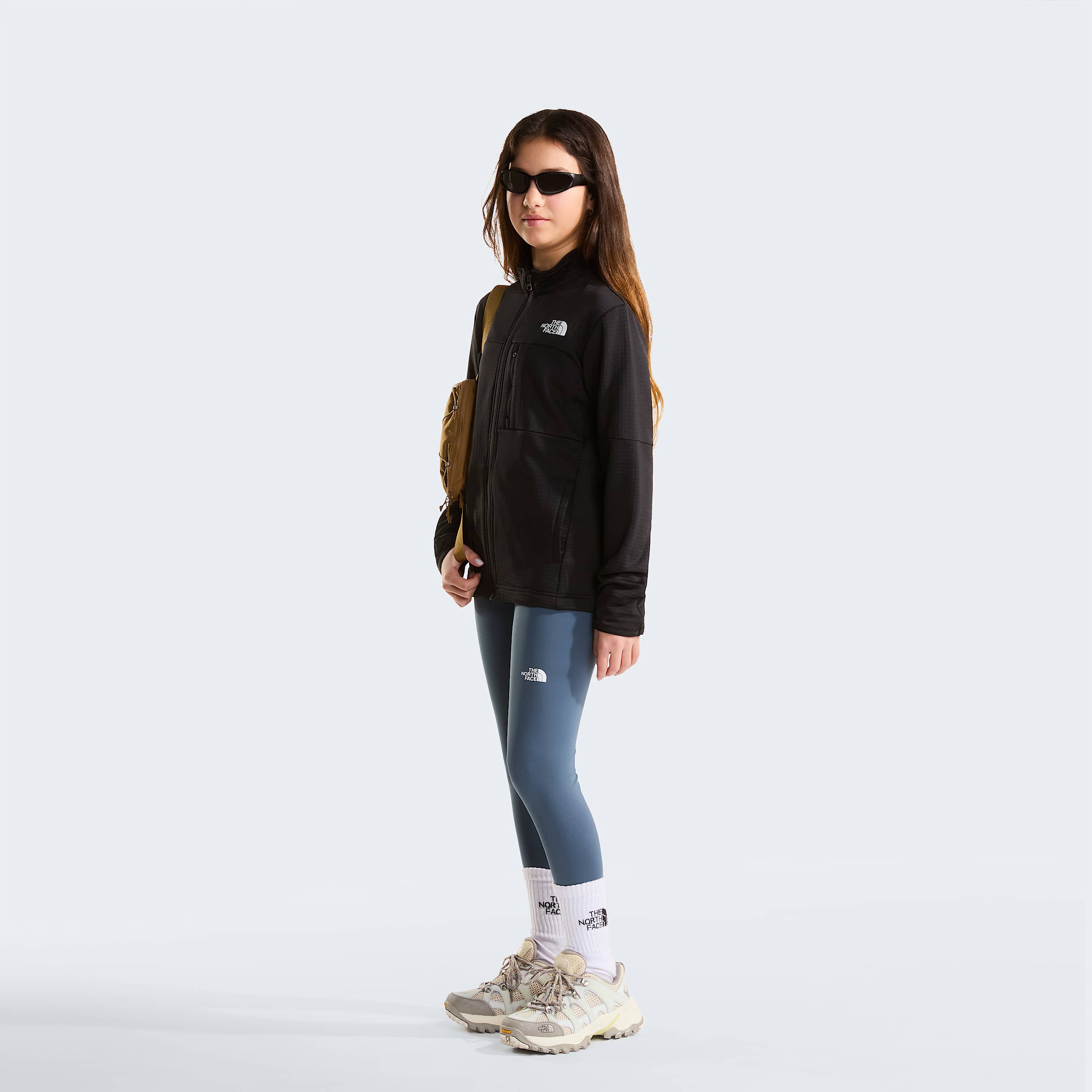 Giacca midlayer Hike con cerniera integrale da ragazzi TNF ALT9