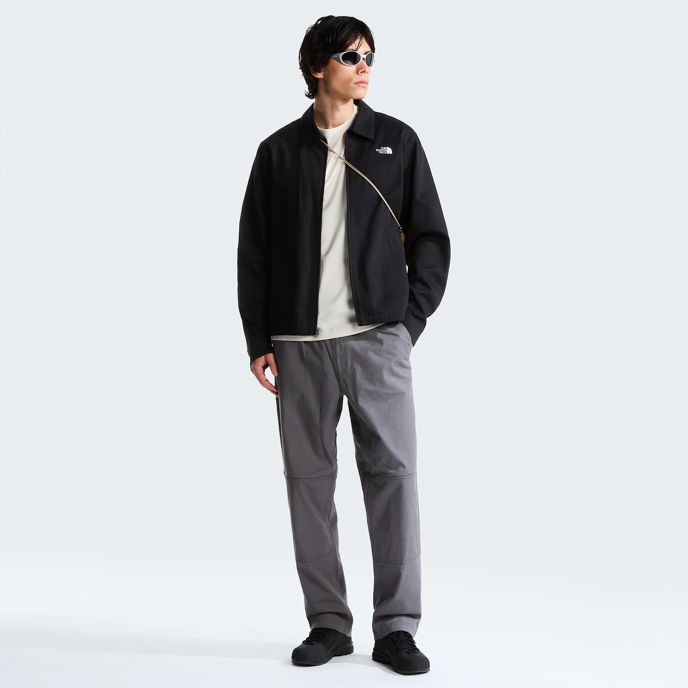 Mens Beta Utility Belted Loose Trousers TNF Smoked Pearl ALT1