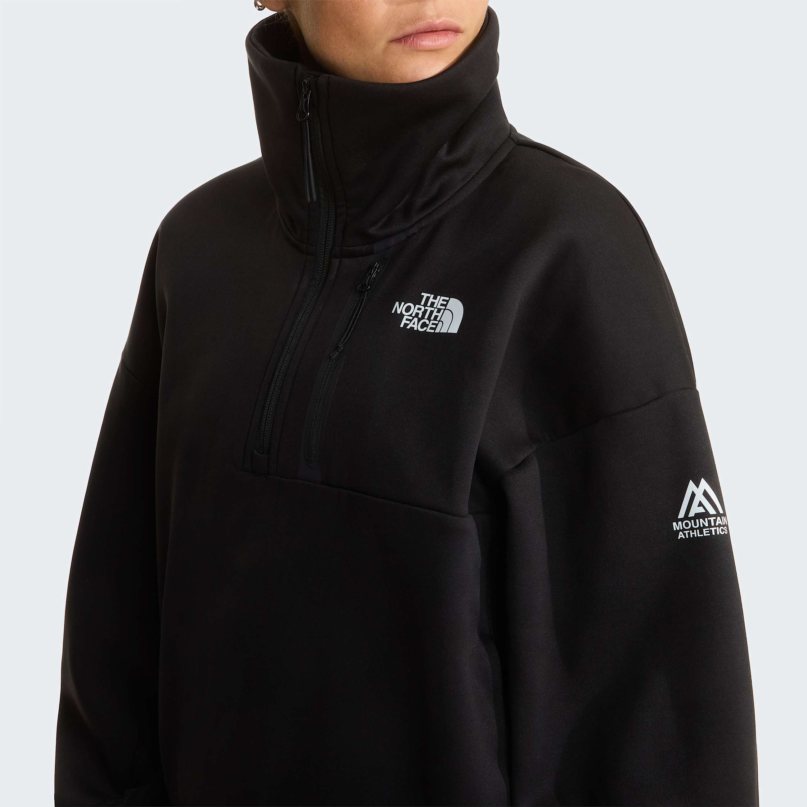 Pile Mountain Athletics con collo a cratere e cerniera a 14 da donna TNF ALT4