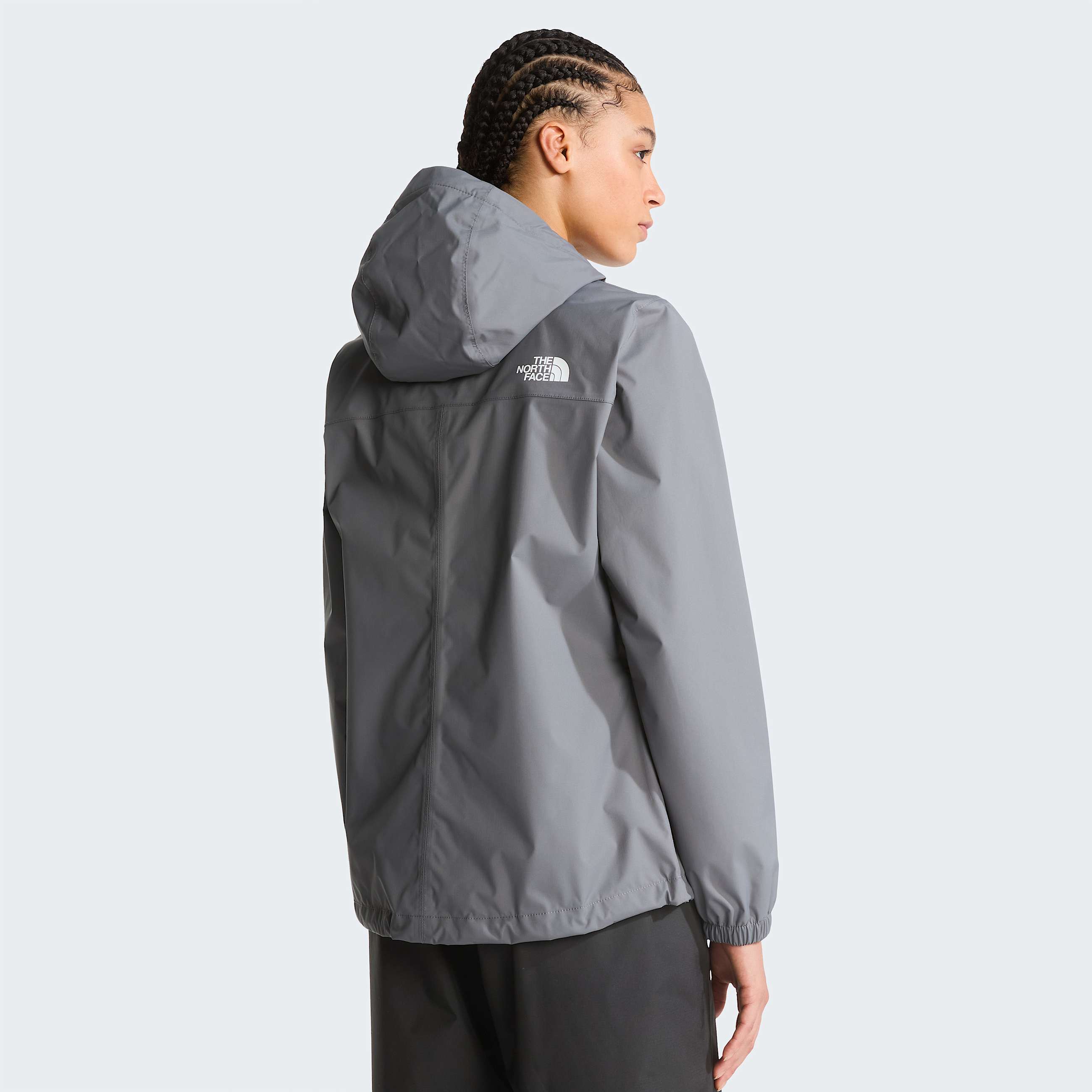 Womens Antora Rain Jacket TNF Smoked Pearl ALT3