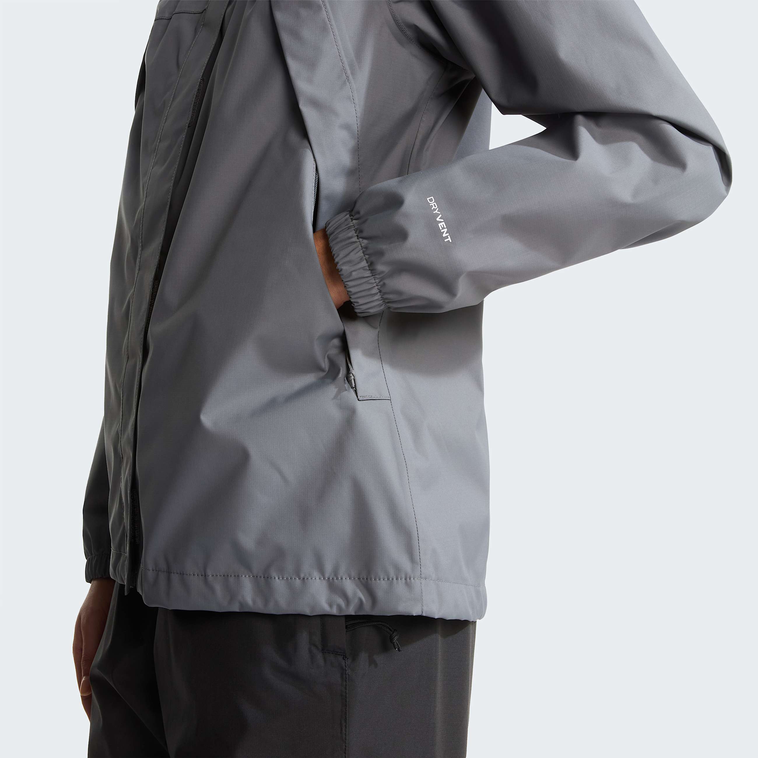 Womens Antora Rain Jacket TNF Smoked Pearl ALT5