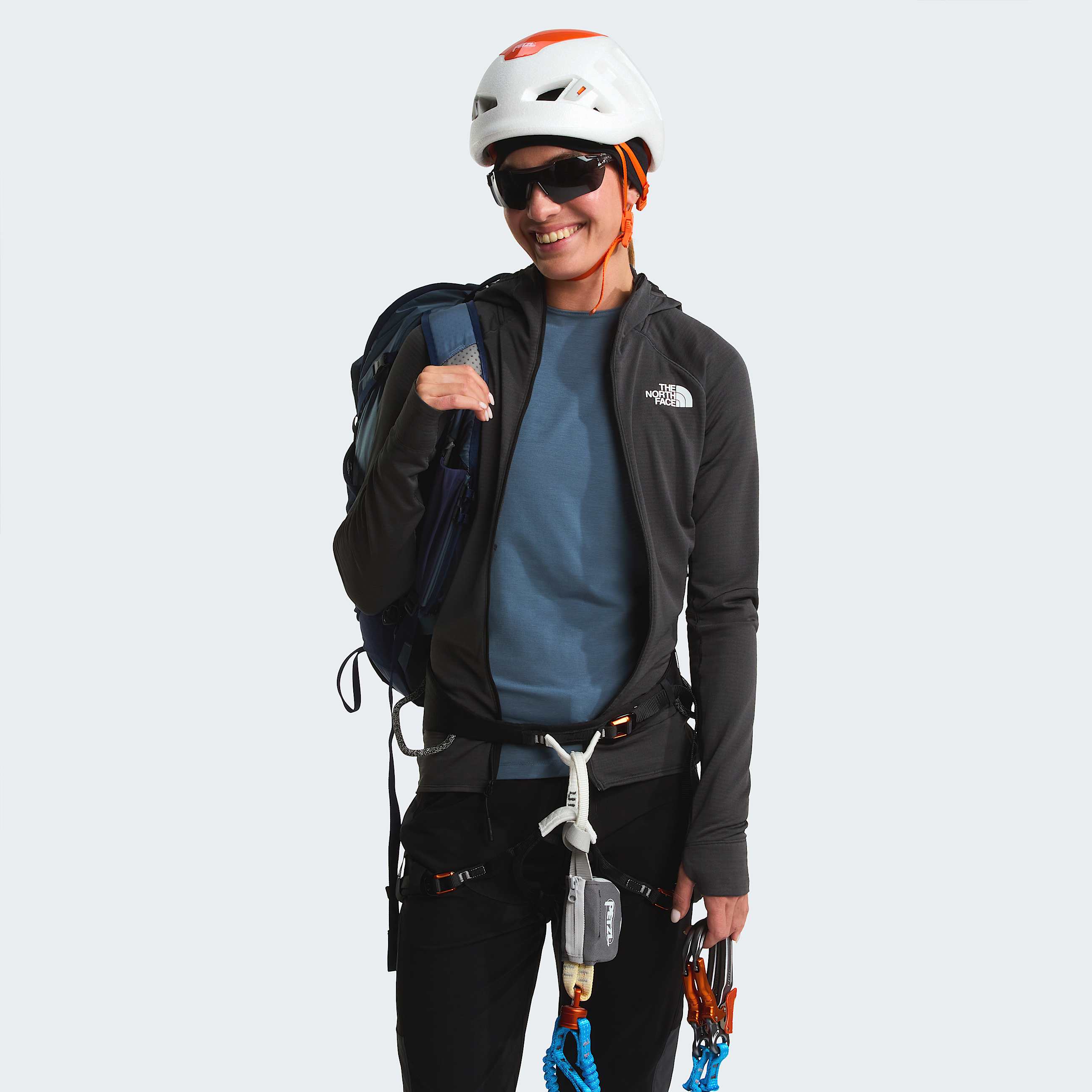 Giacca con cappuccio Bolt Polartec Power Grid da donna TNF ALT10