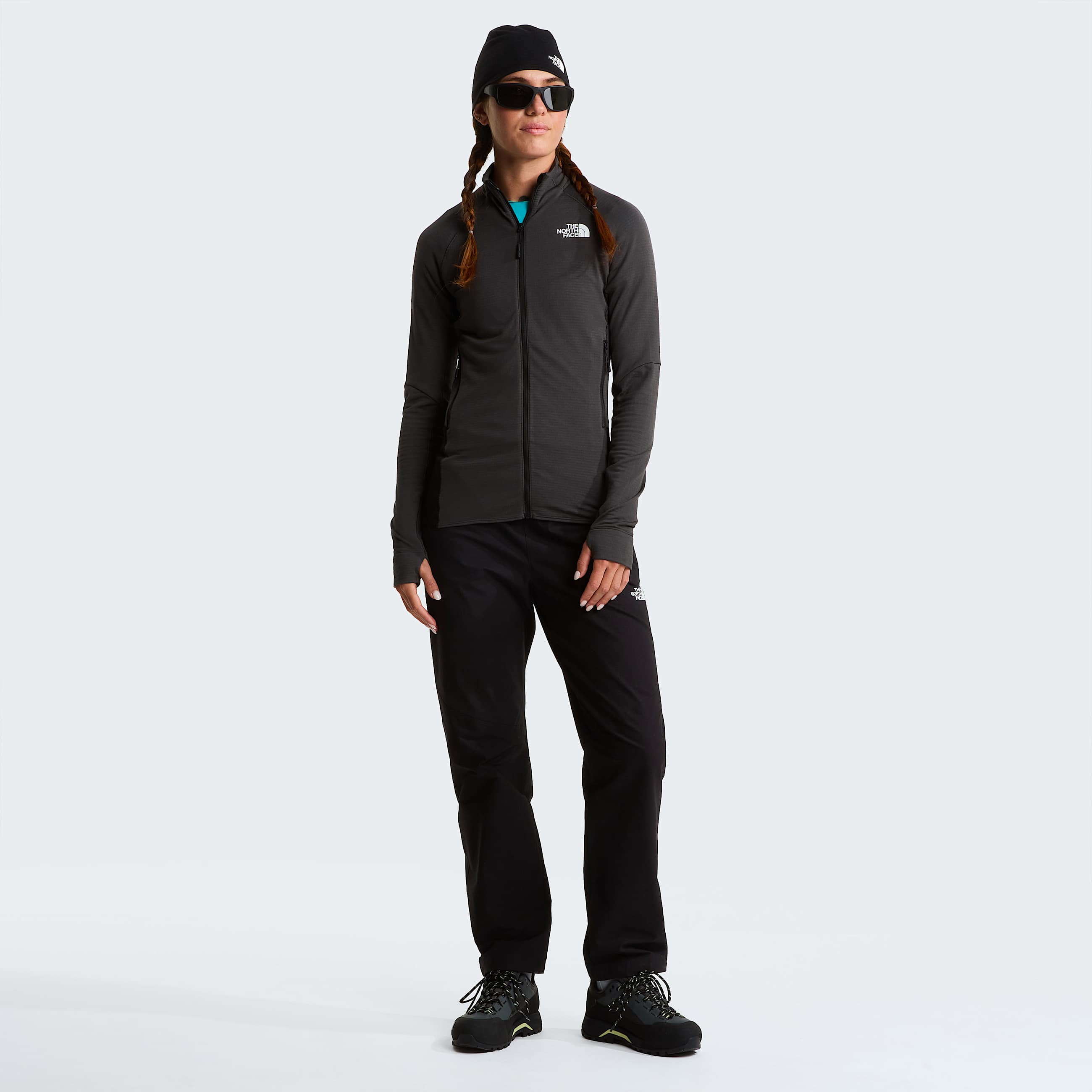 Giacca con cappuccio Bolt Polartec Power Grid da donna TNF ALT1