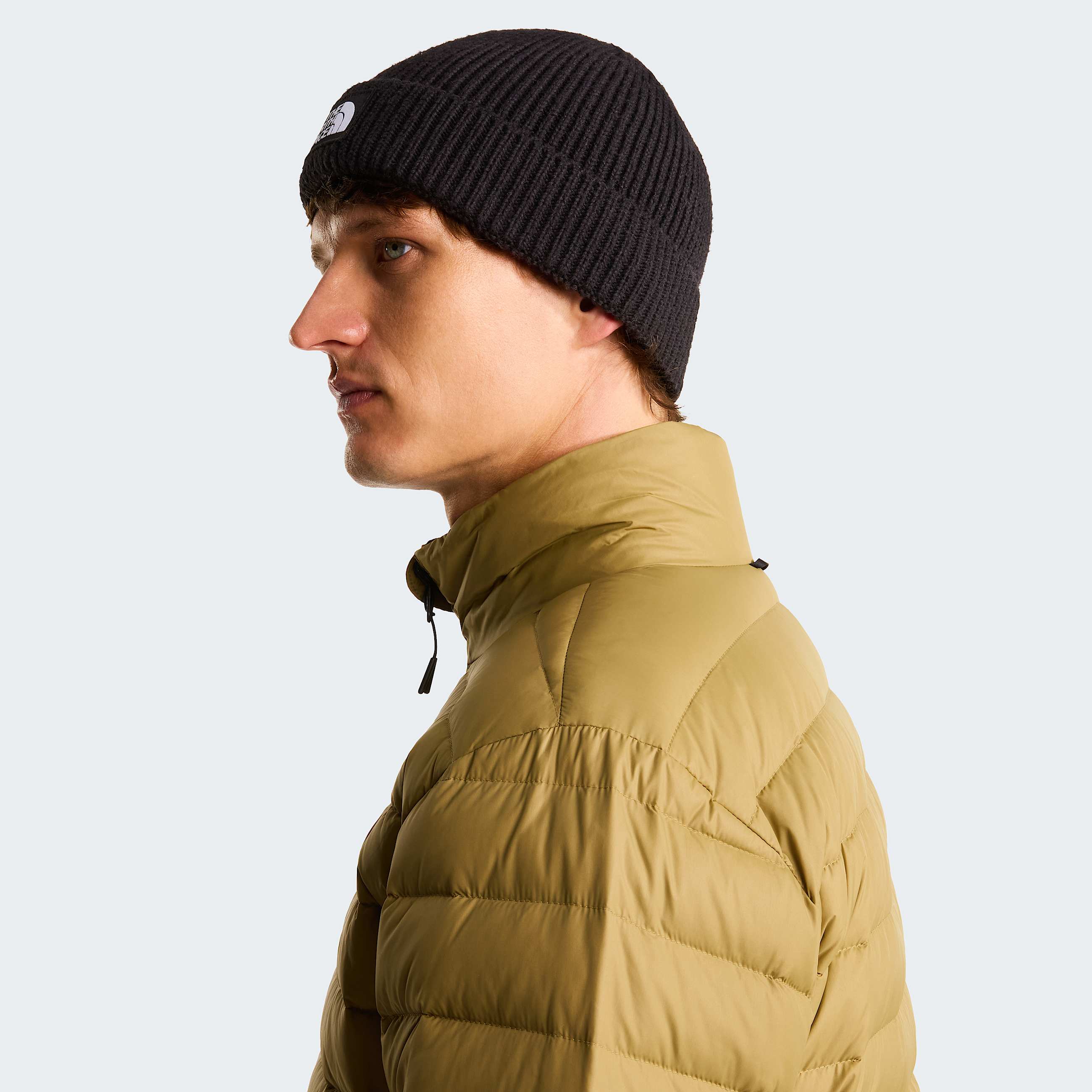 TNF Logo Box Cuffed Beanie TNF TNF Black ALT4