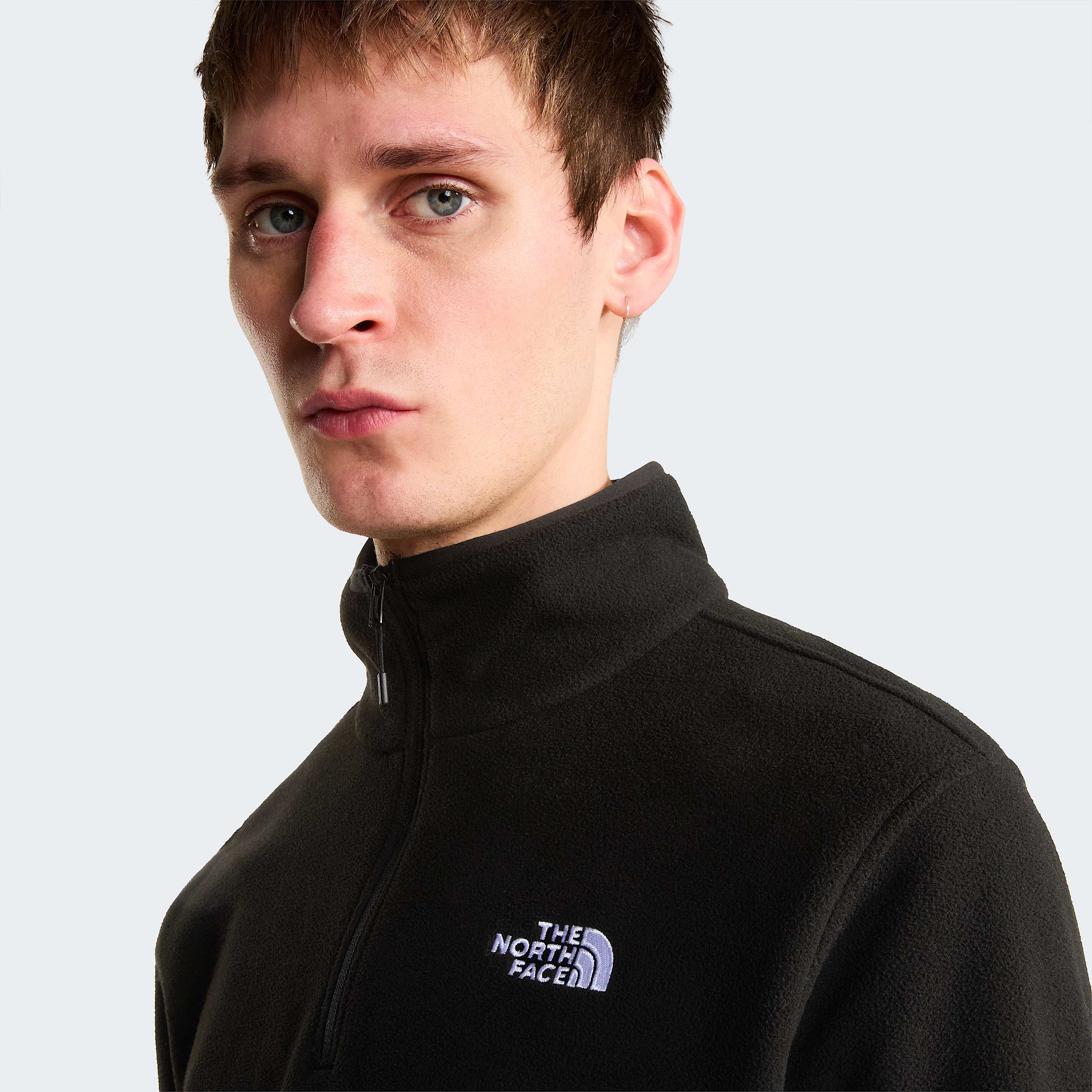 Pile Glacier con cerniera a 14 da uomo TNF TNF Black ALT4