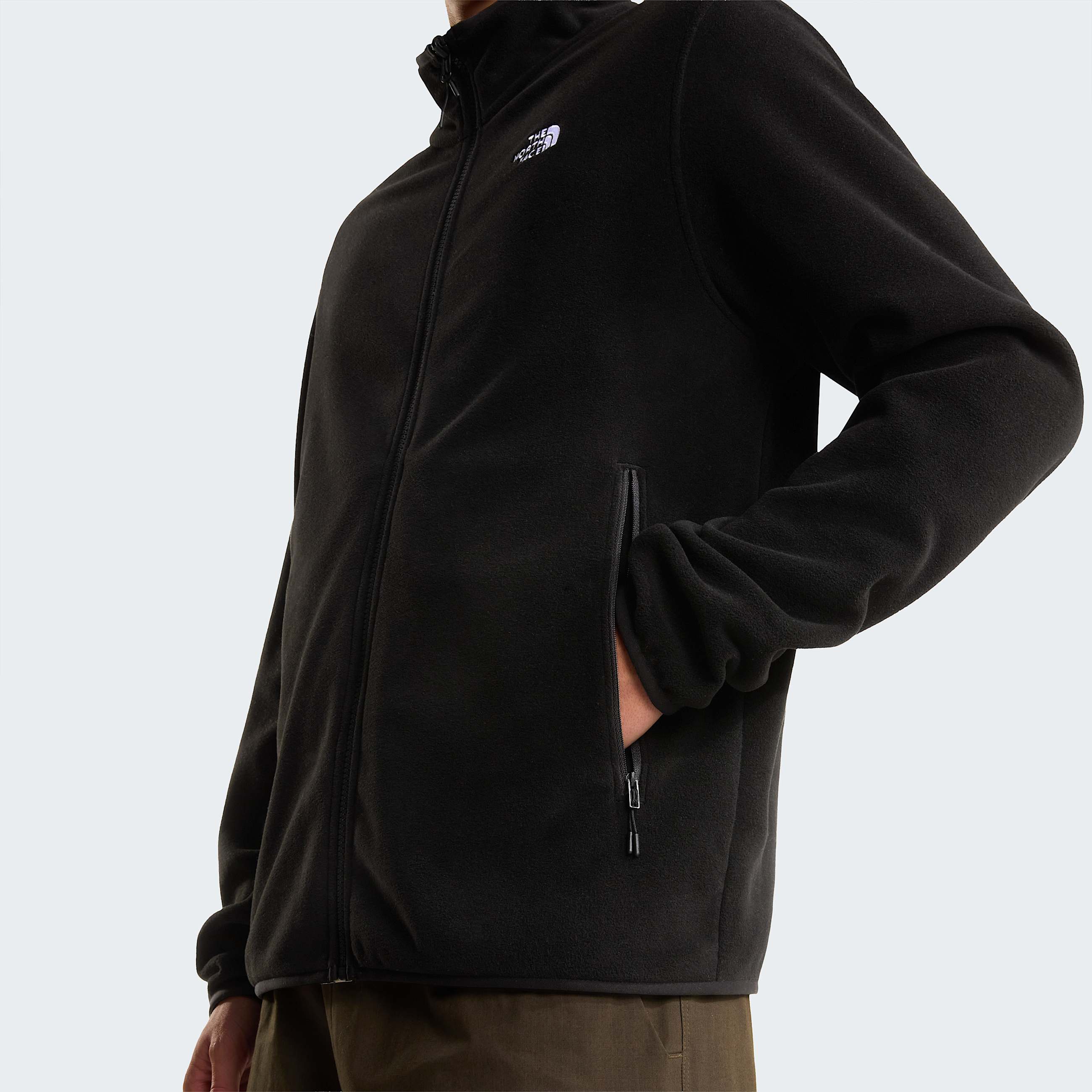 Pile Glacier con cerniera integrale da uomo TNF TNF Black ALT6