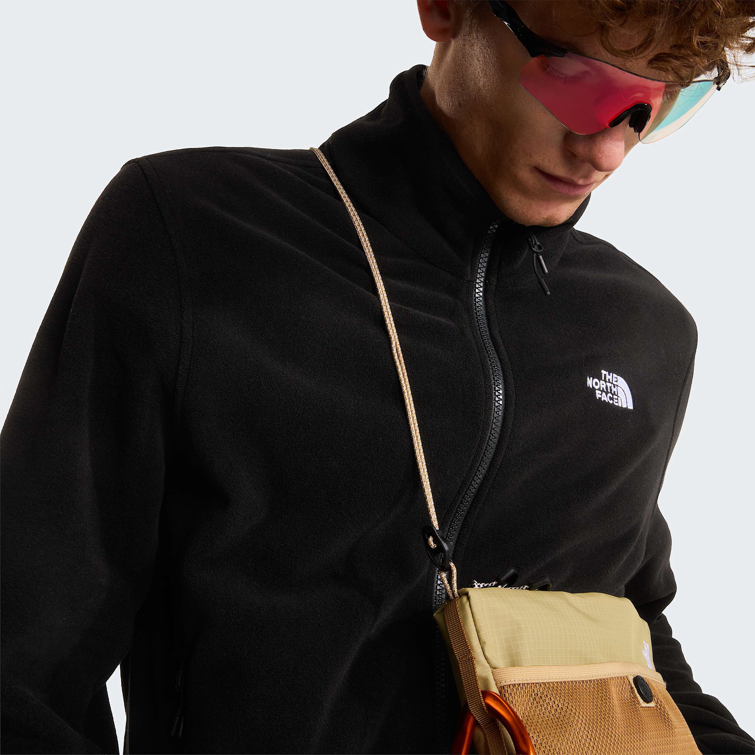 Pile Glacier con cerniera integrale da uomo TNF TNF Black ALT7