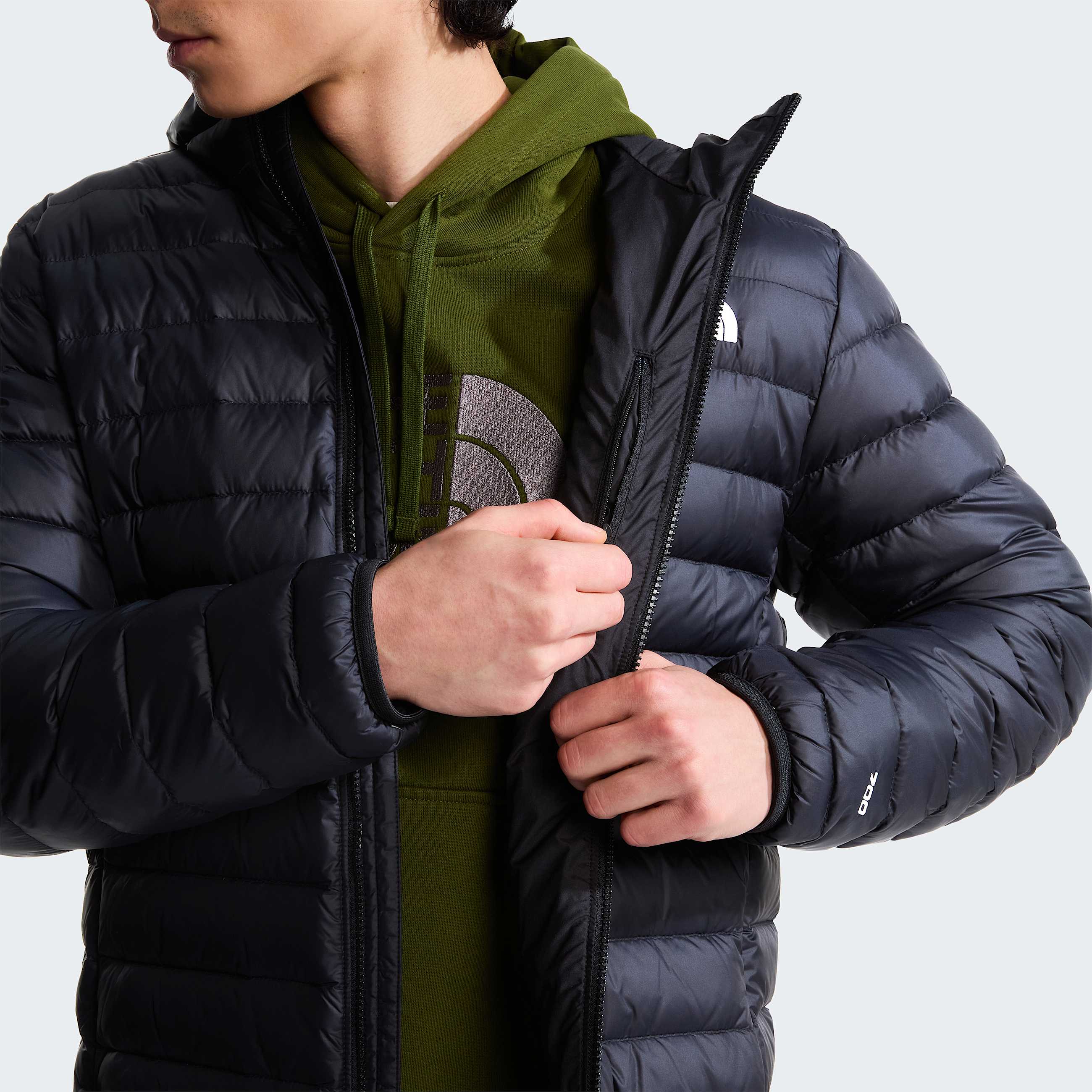 Classicdonsjas met capuchon voor heren TNF TNF Black ALT8