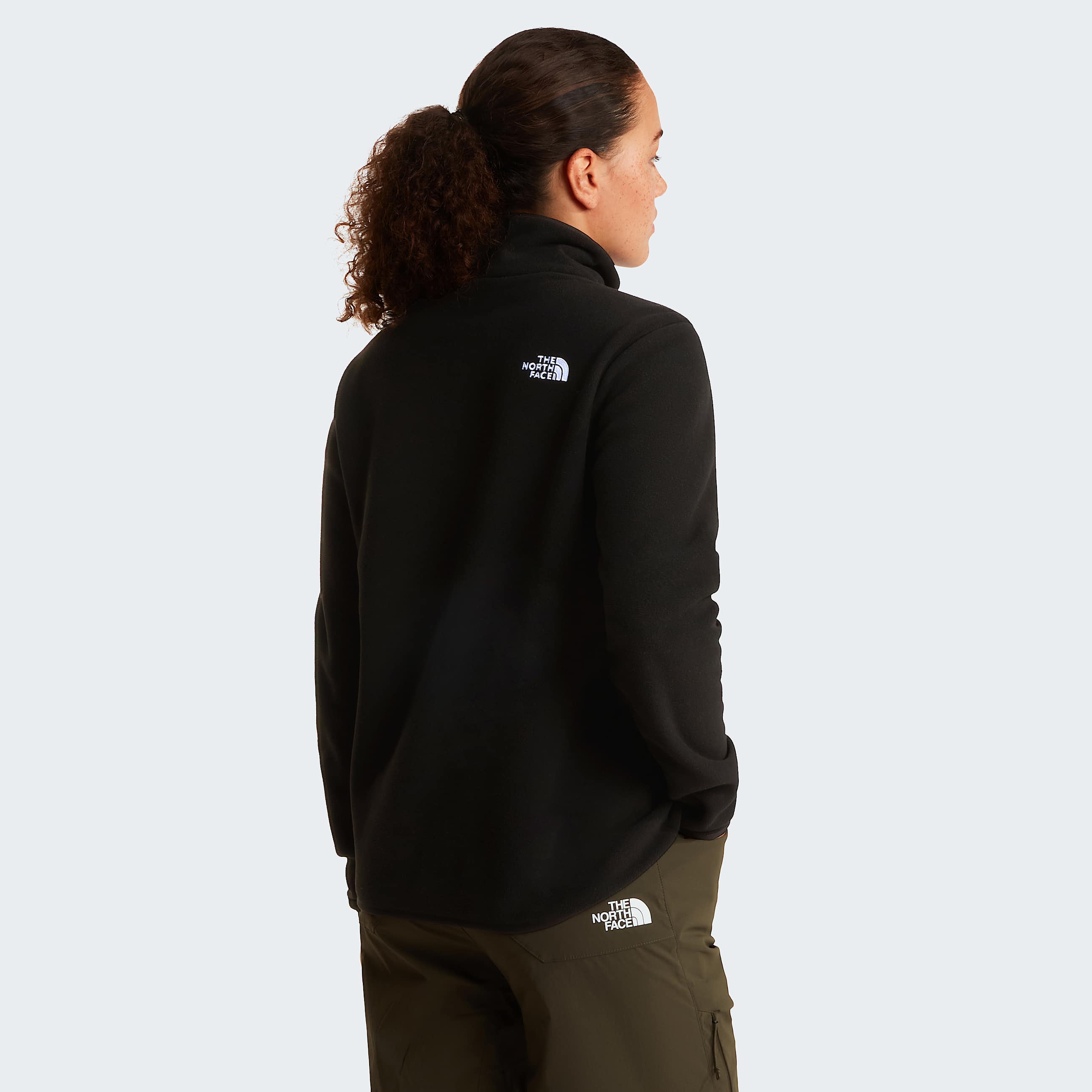 Forro polar con cremallera de 14 Glacier para mujer TNF TNF Black ALT3