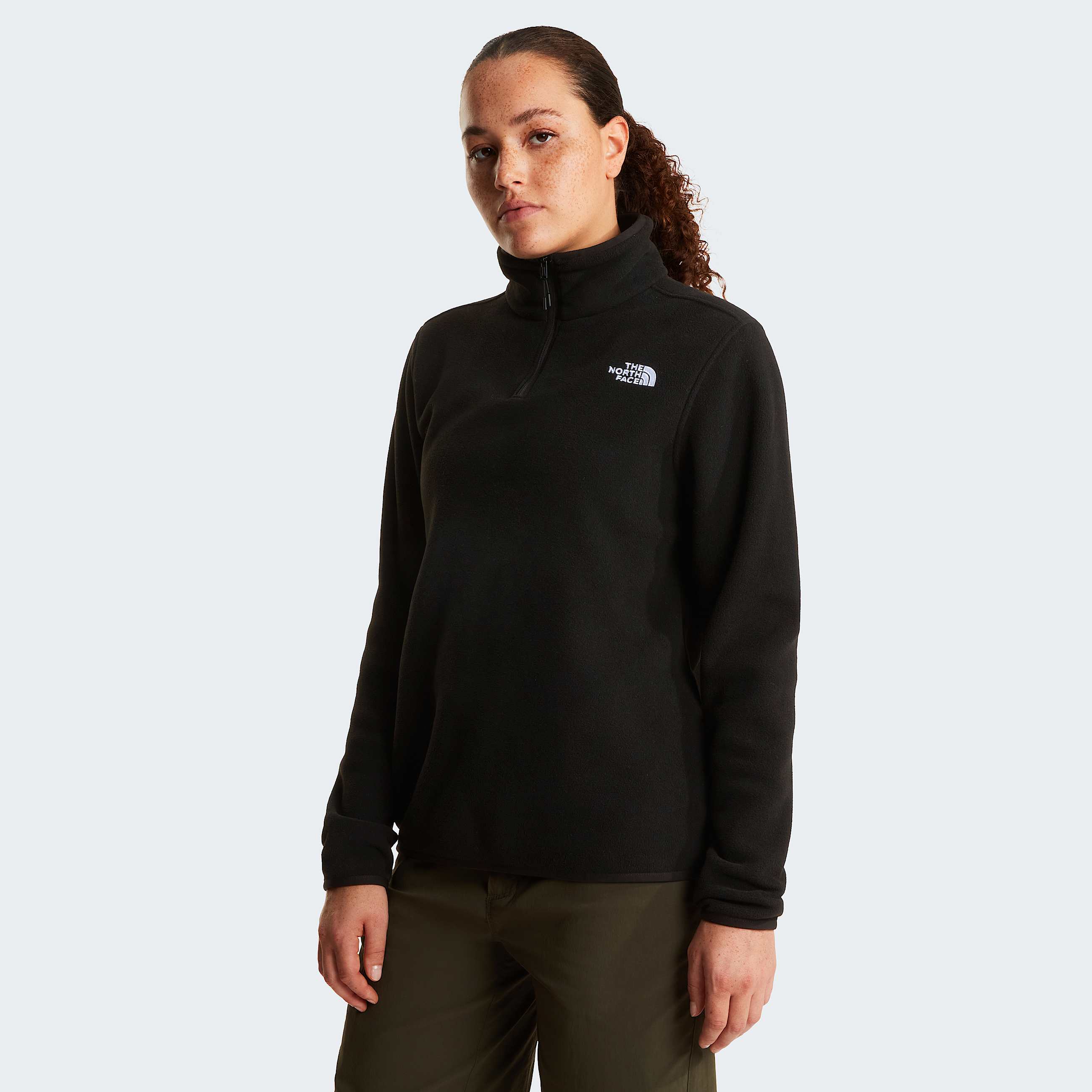 Forro polar con cremallera de 14 Glacier para mujer TNF TNF Black HERO