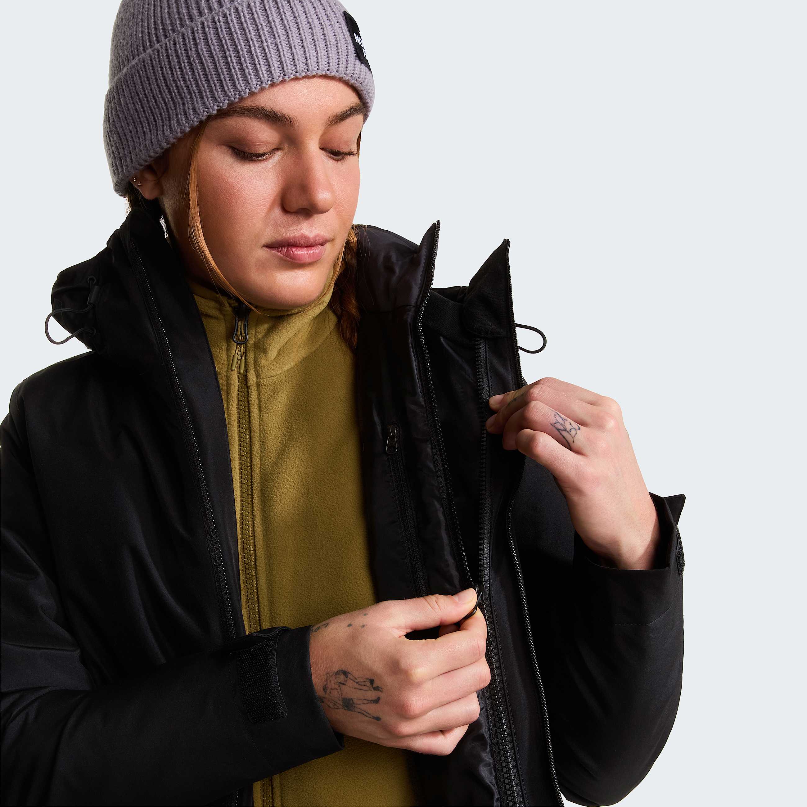 Womens Carto Mono Triclimate 3in1 Hooded Jacket TNF TNF Black ALT11