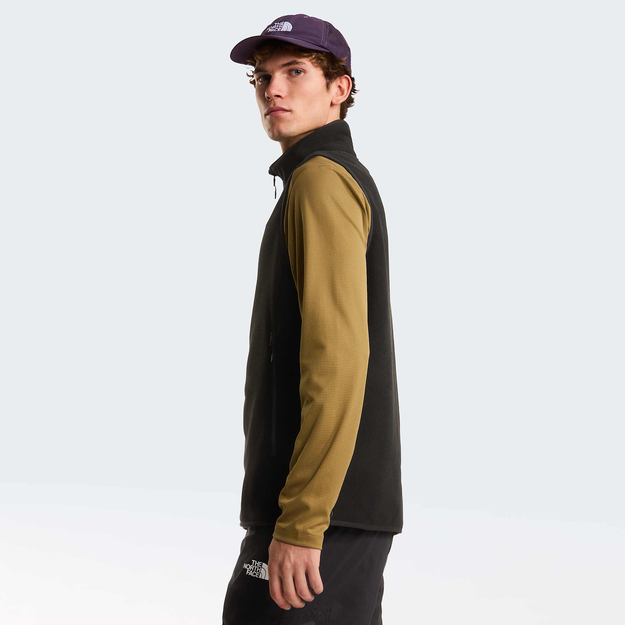 Mens Glacier Fleece Vest TNF TNF Black ALT2
