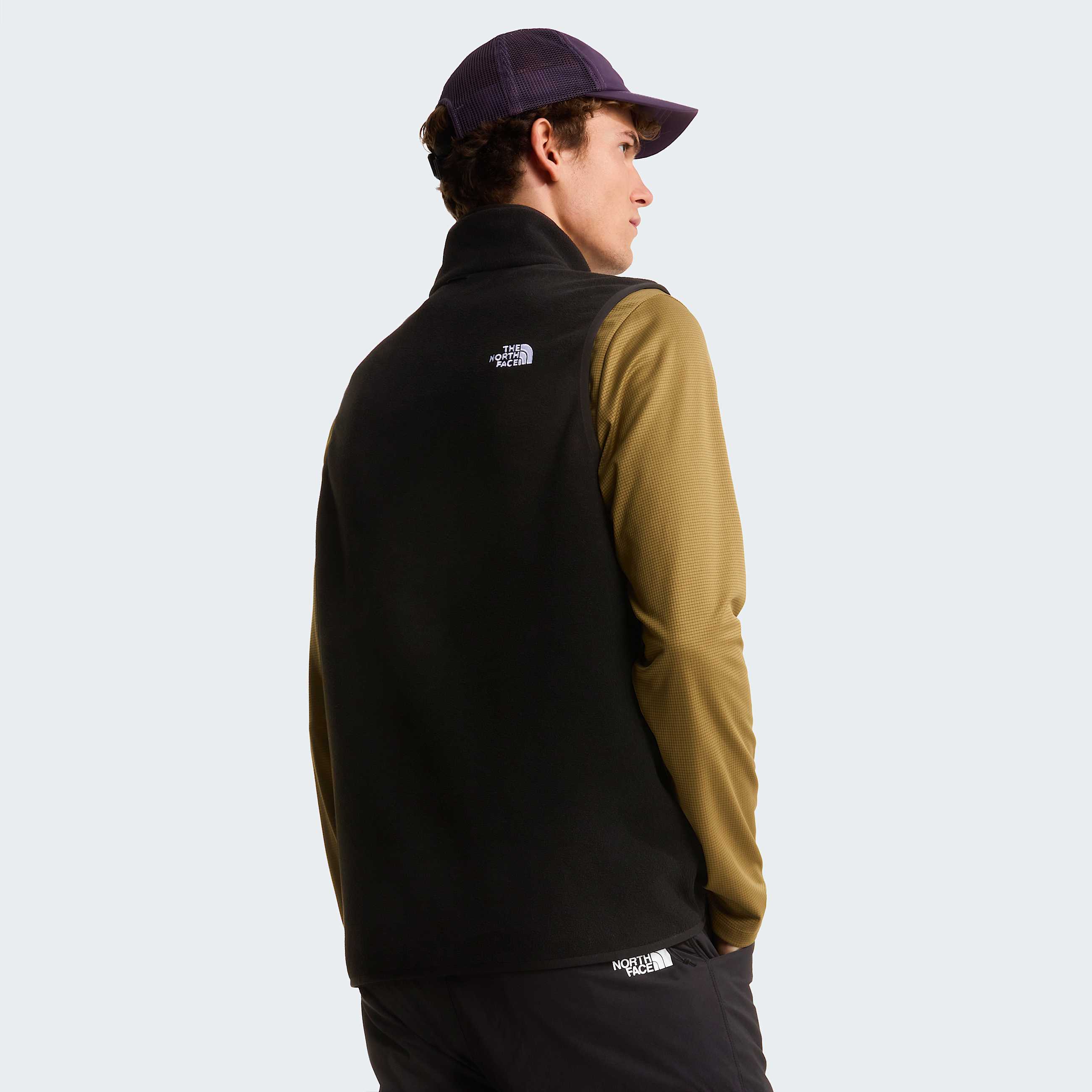 Mens Glacier Fleece Vest TNF TNF Black ALT3