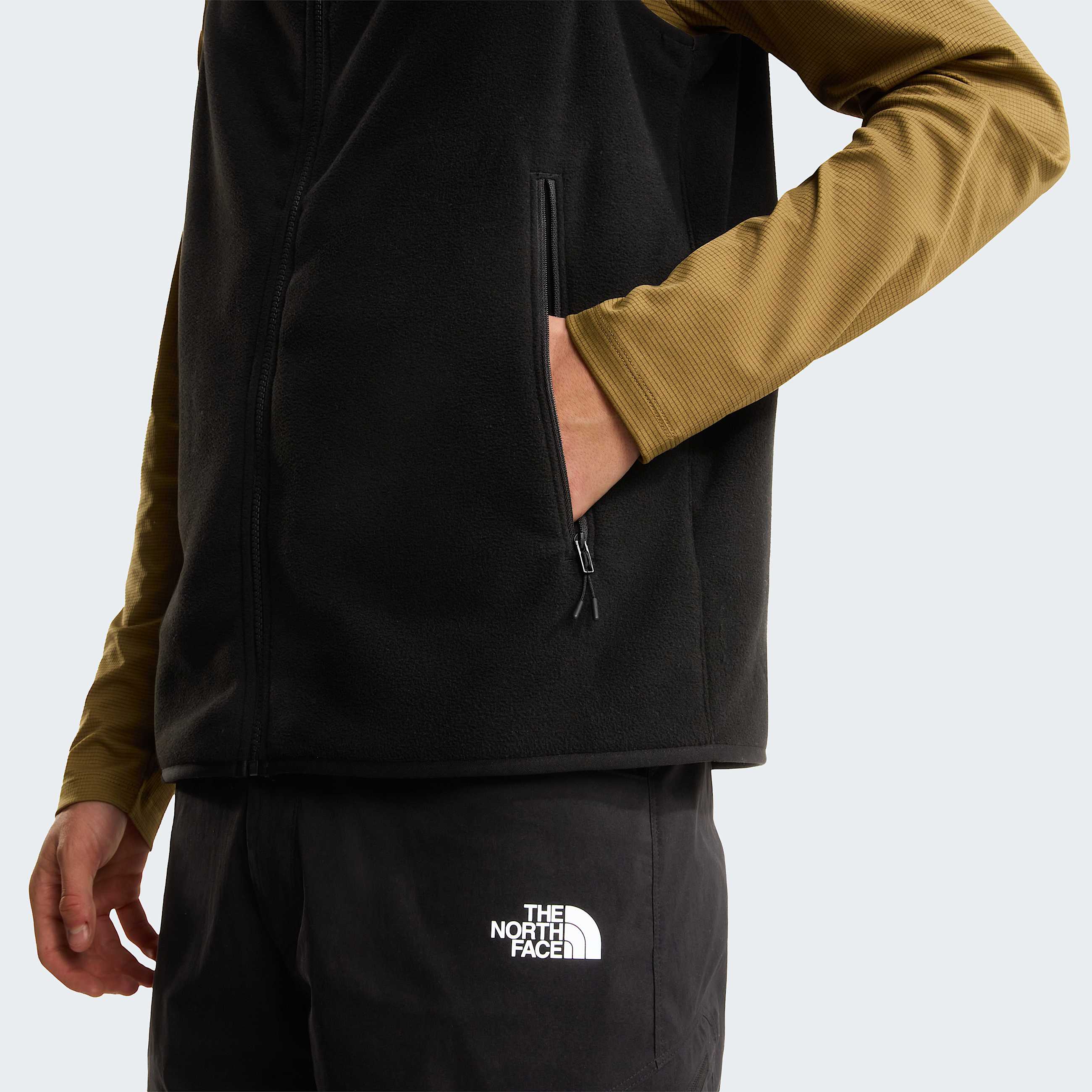 Mens Glacier Fleece Vest TNF TNF Black ALT6