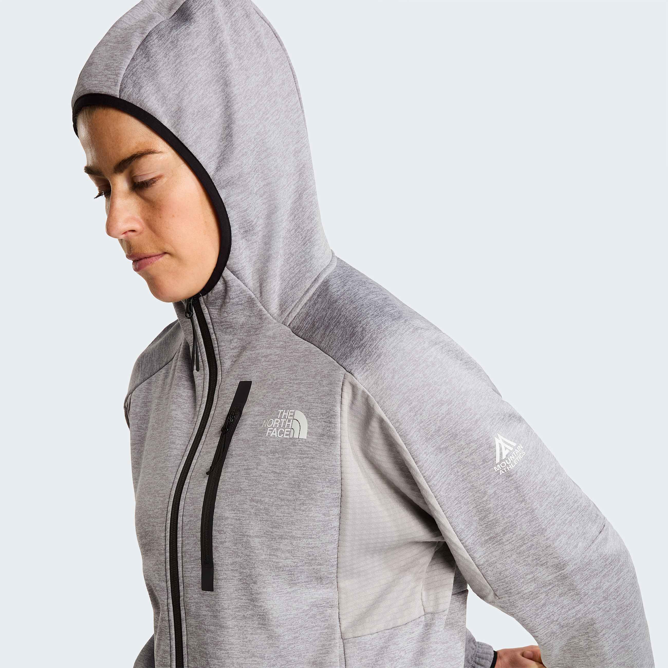 Womens Mountain Athletics FullZip Hooded Fleece TNF ALT5