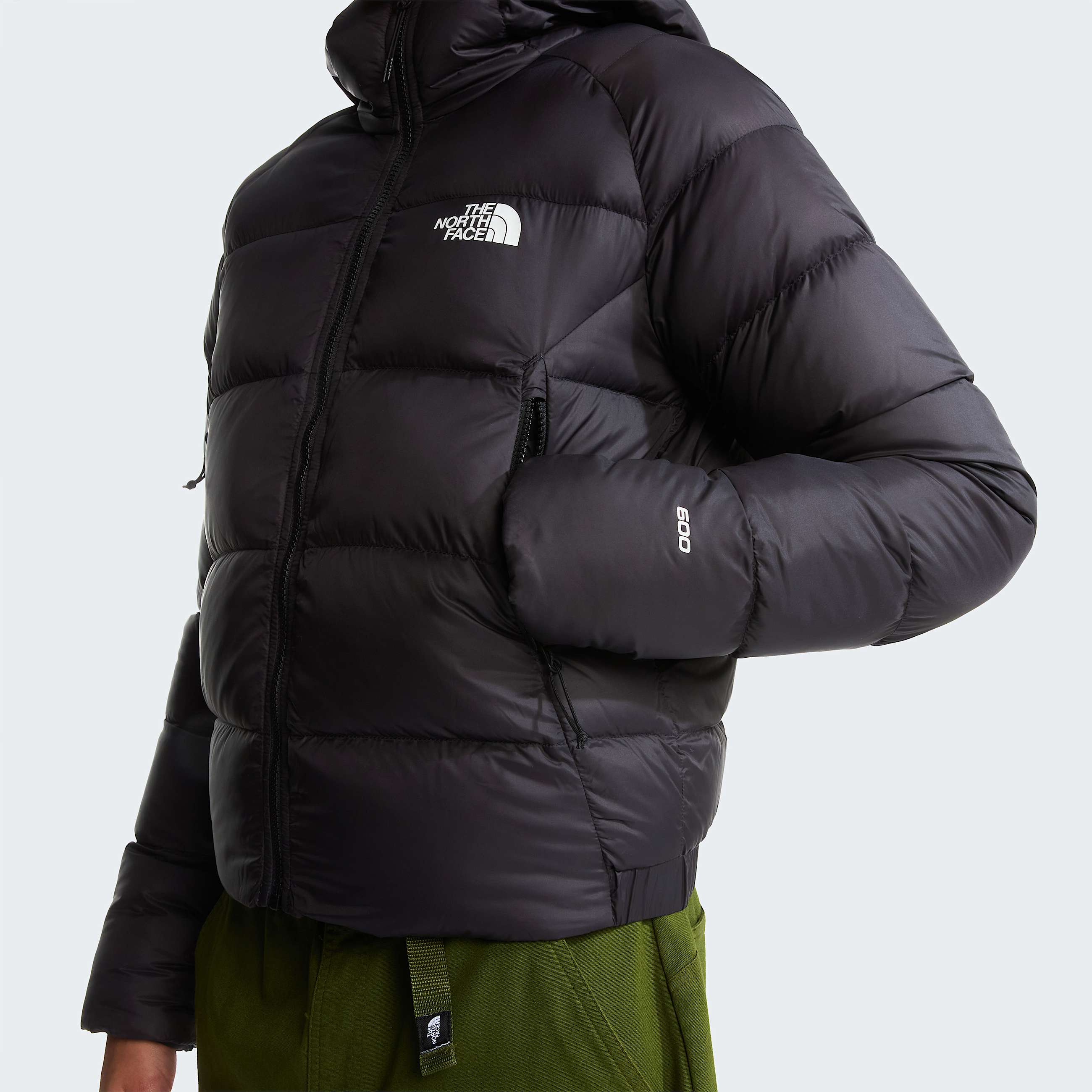 Womens Hyalite Down Hooded Jacket TNF TNF Black ALT6