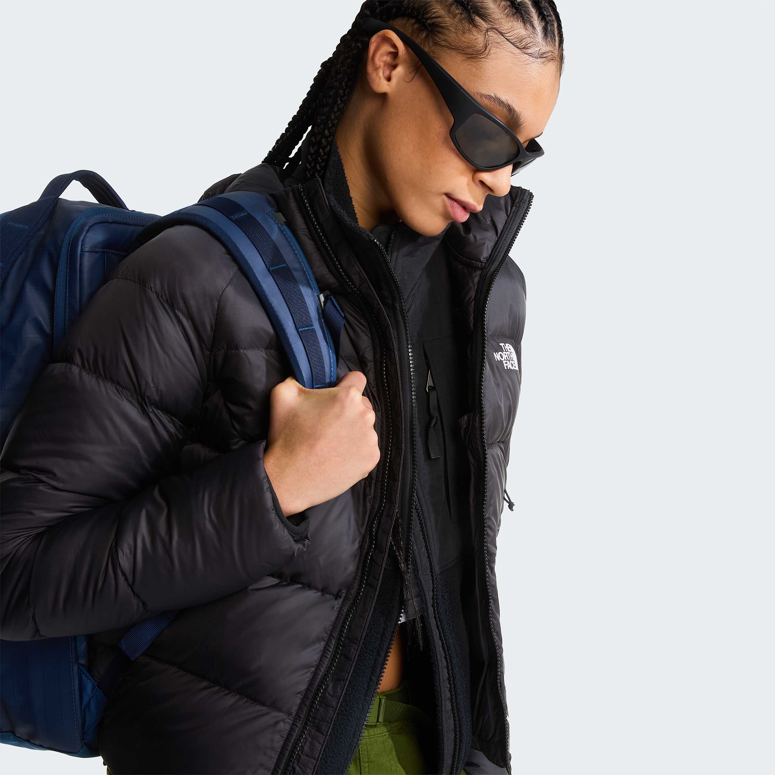 Womens Hyalite Down Hooded Jacket TNF TNF Black ALT7