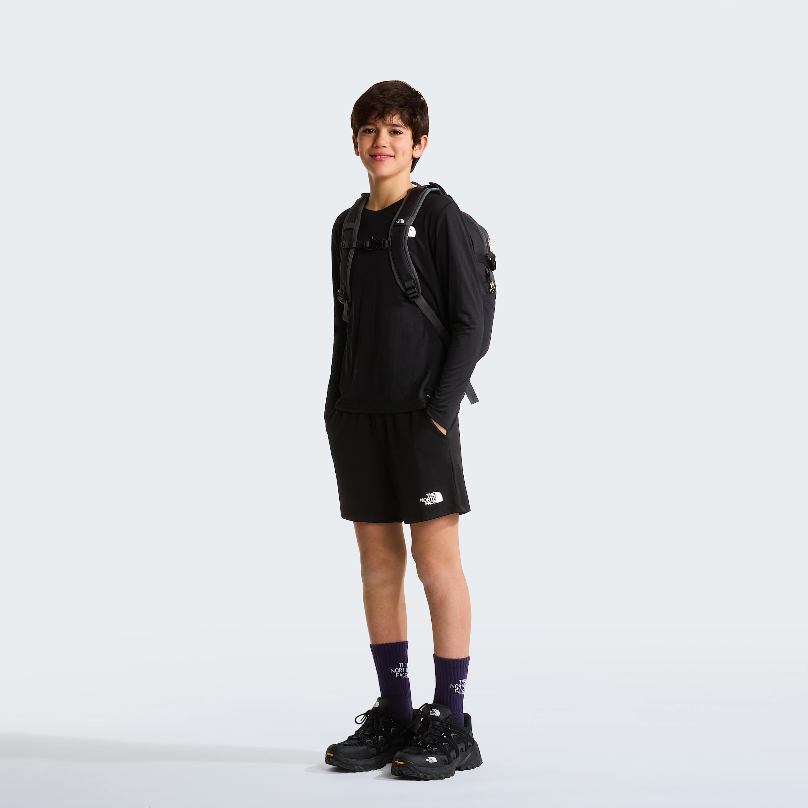 Teens 247 LongSleeve TShirt TNF TNF Black ALT1
