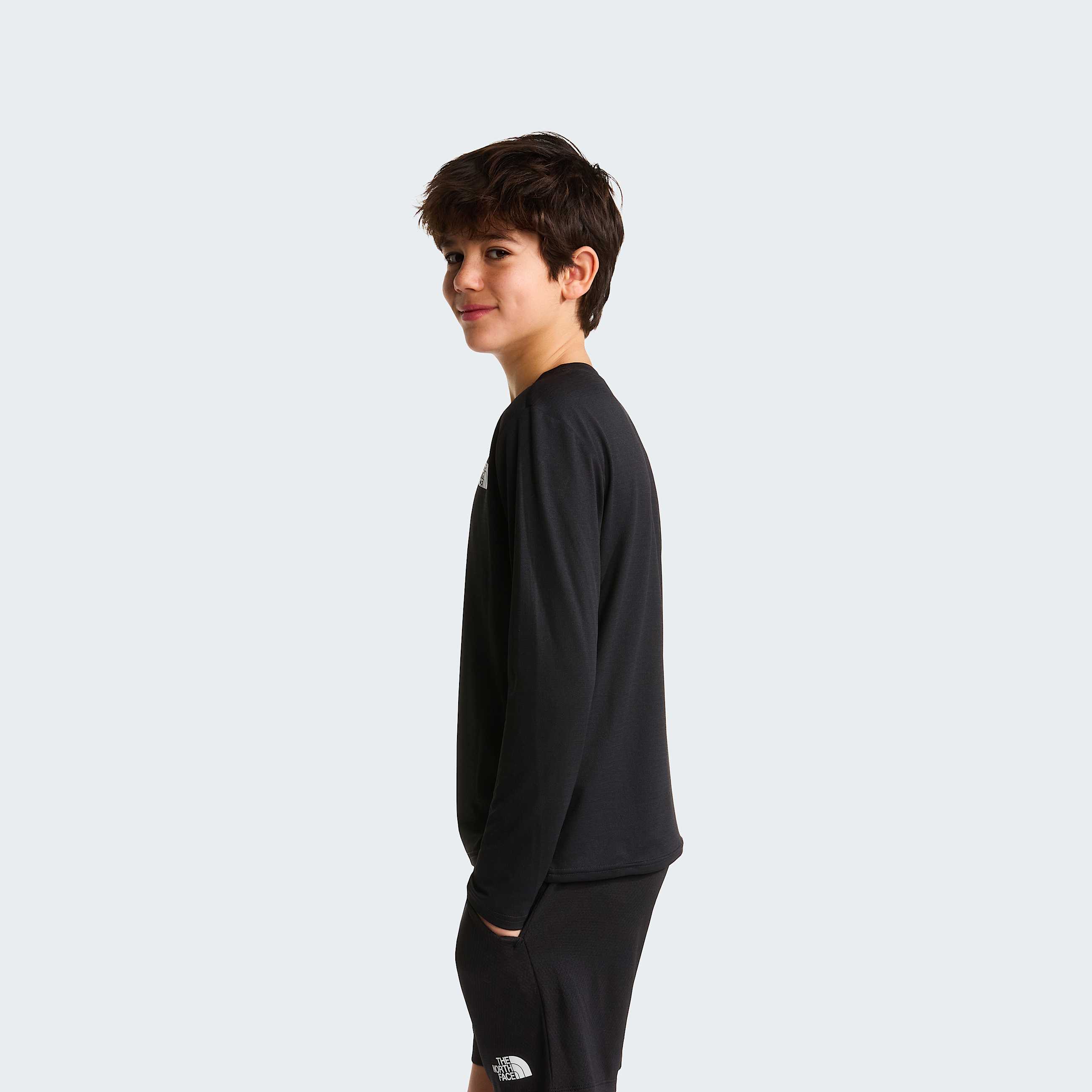 Teens 247 LongSleeve TShirt TNF TNF Black ALT2