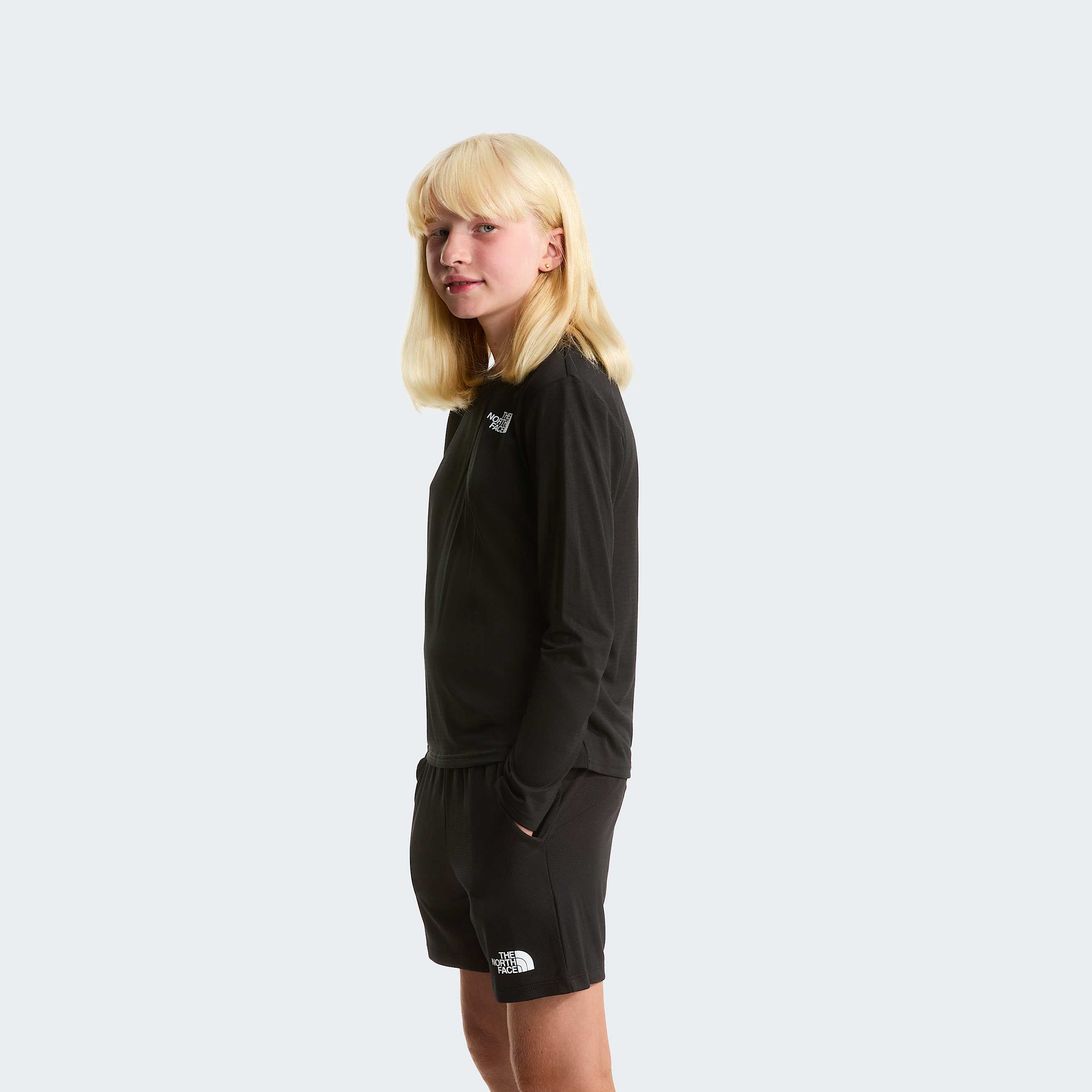 Teens 247 LongSleeve TShirt TNF TNF Black ALT8