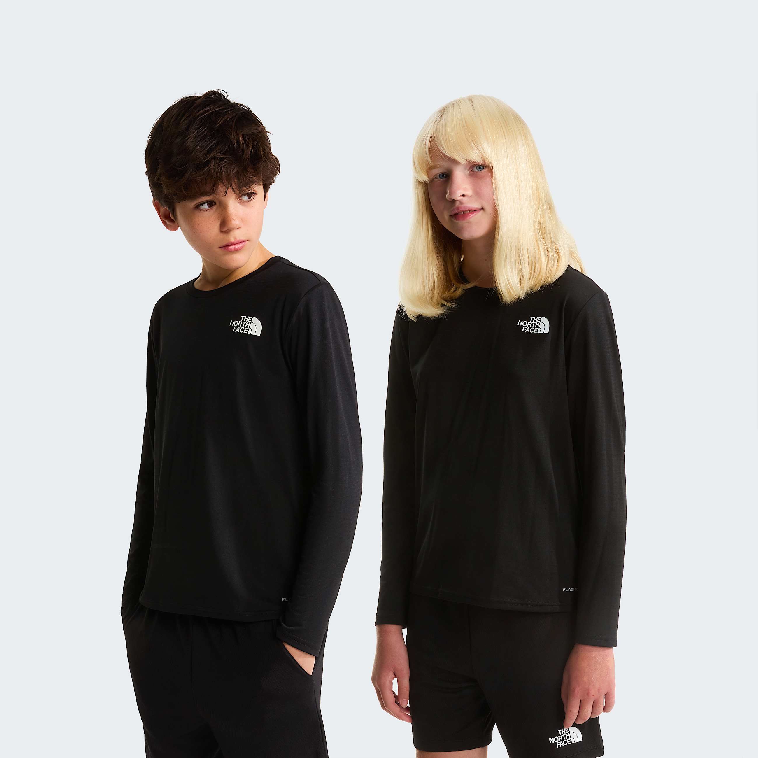 Teens 247 LongSleeve TShirt TNF TNF Black HERO