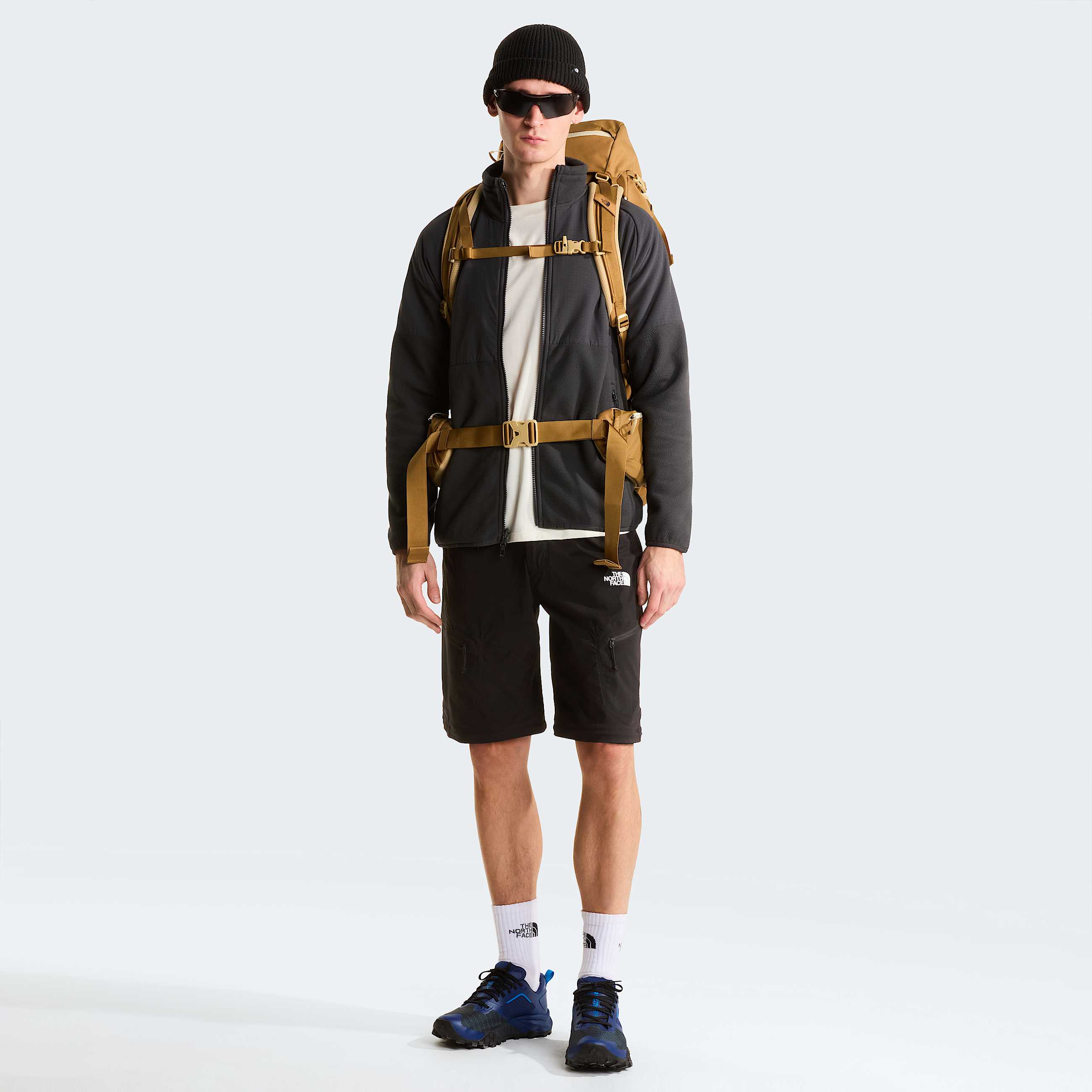 Mens Exploration Convertible Regular Tapered Trousers TNF TNF Black ALT4