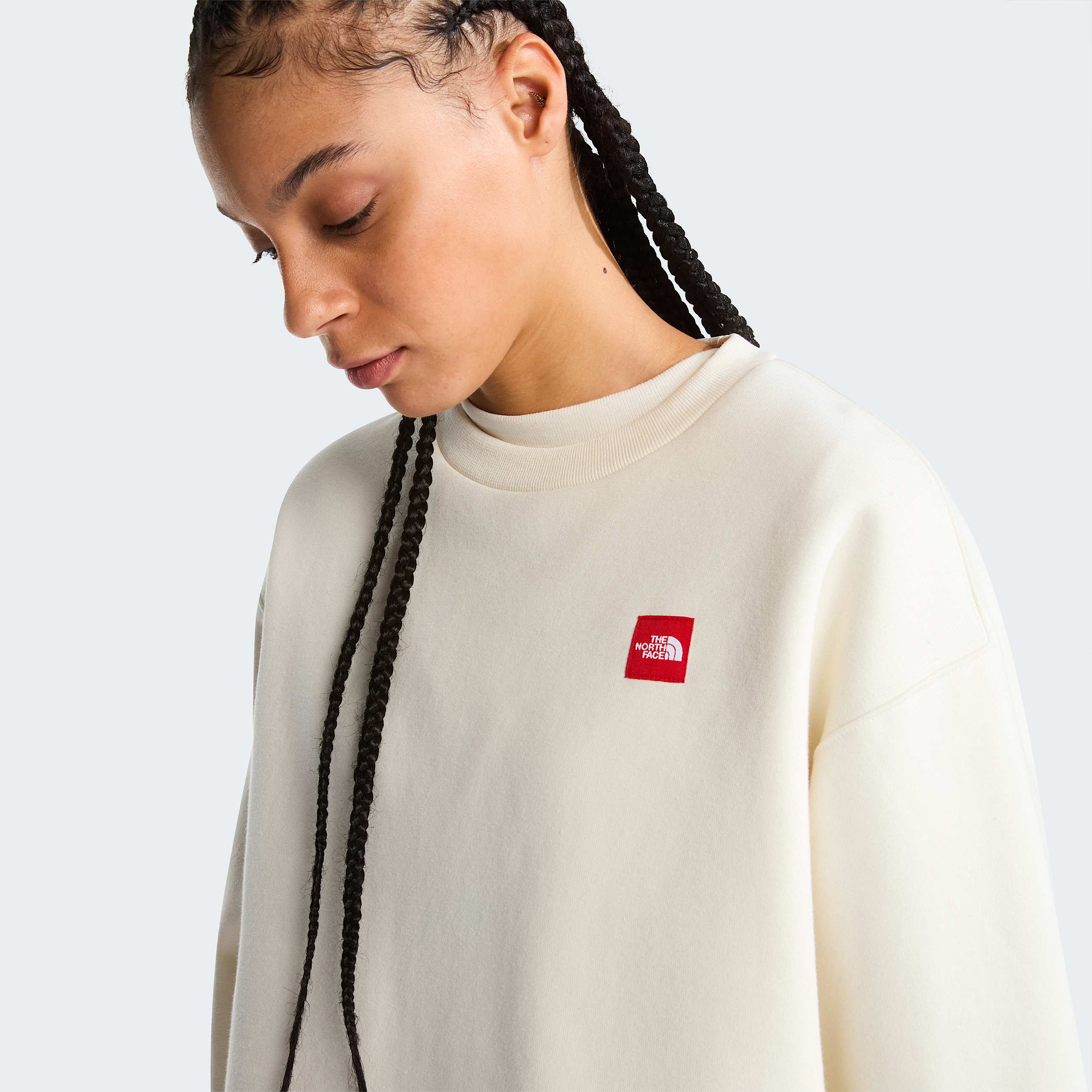 Womens Red Box Sweatshirt TNF ALT4