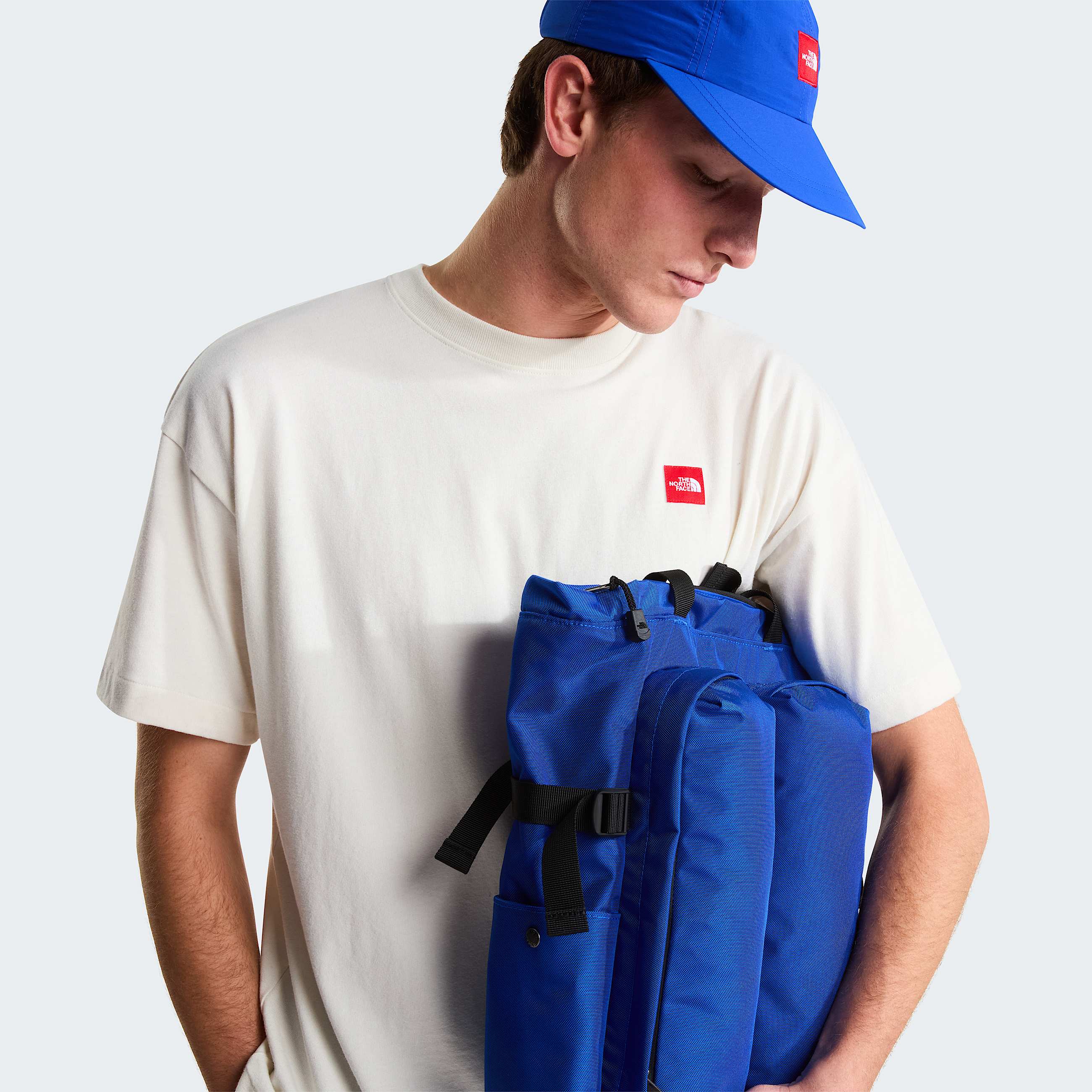 Tshirt de malha Red Box unissexo TNF White Dune ALT7