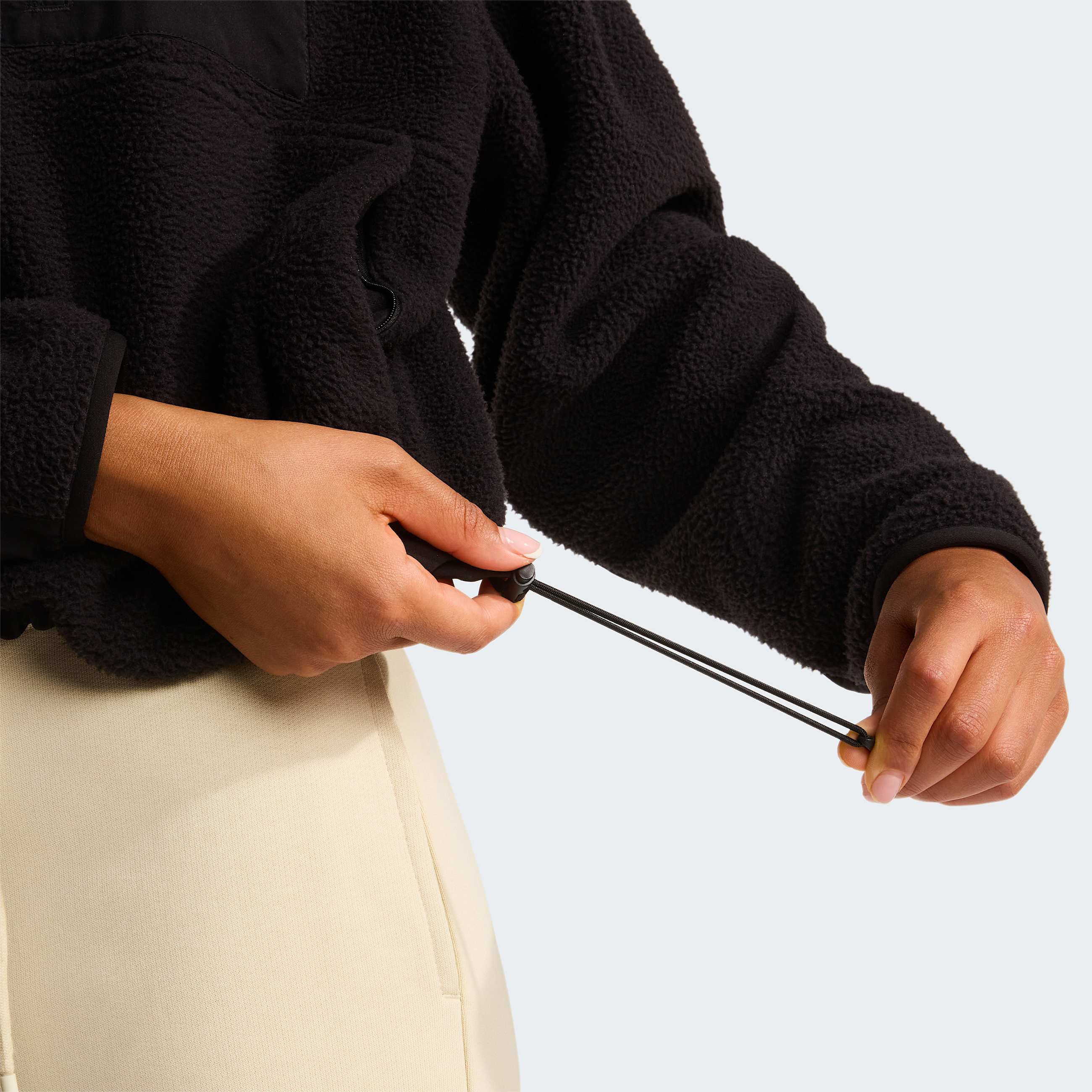 Chaqueta polar con media cremallera Yumiori OffPeak para mujer TNF TNF Black ALT6