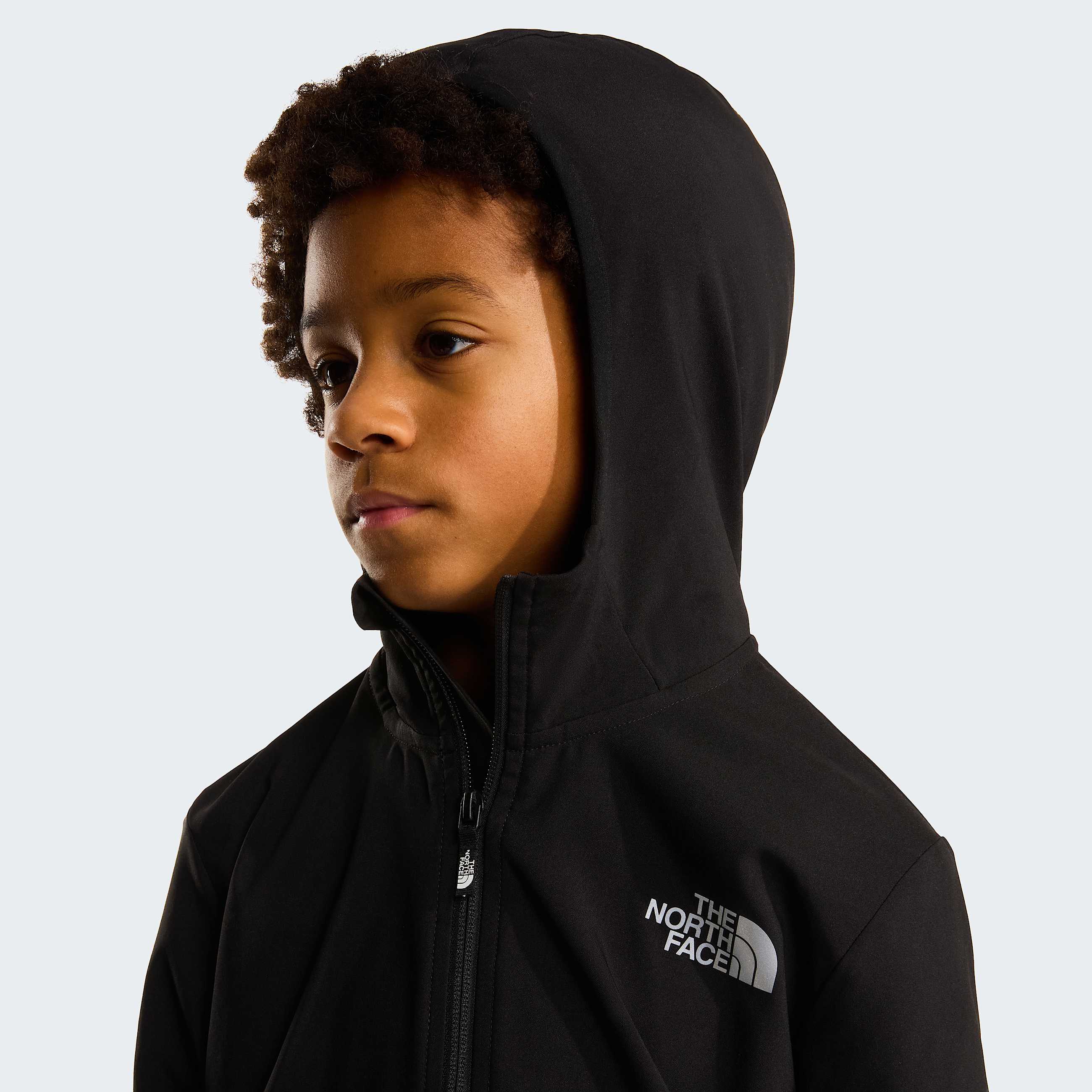 Giacca On The Trail con cappuccio e cerniera integrale da ragazzo TNF ALT5