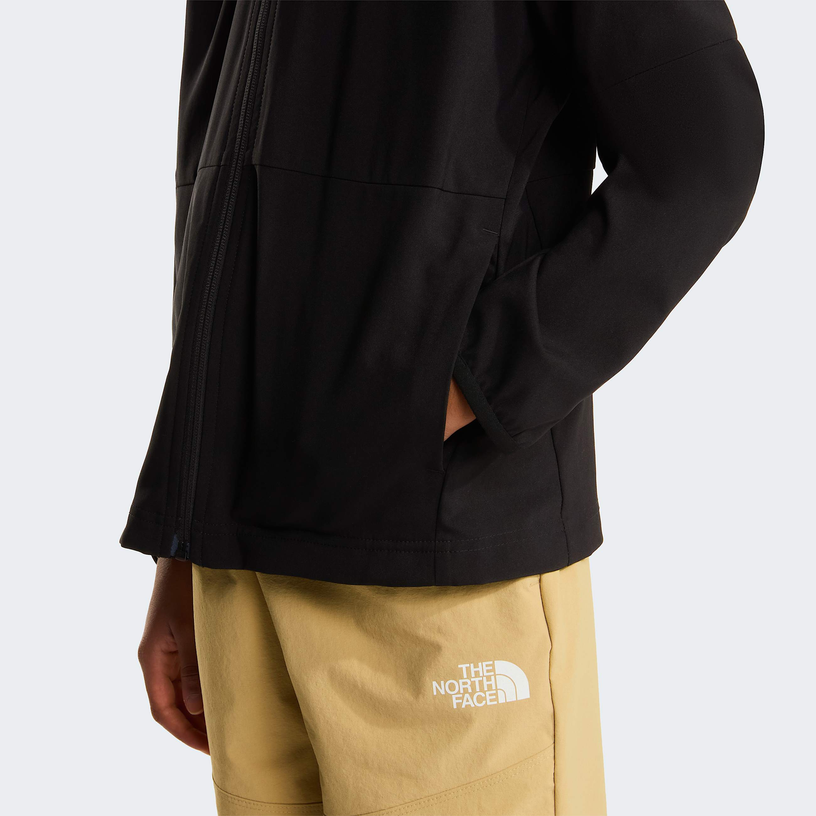 Giacca On The Trail con cappuccio e cerniera integrale da ragazzo TNF ALT7