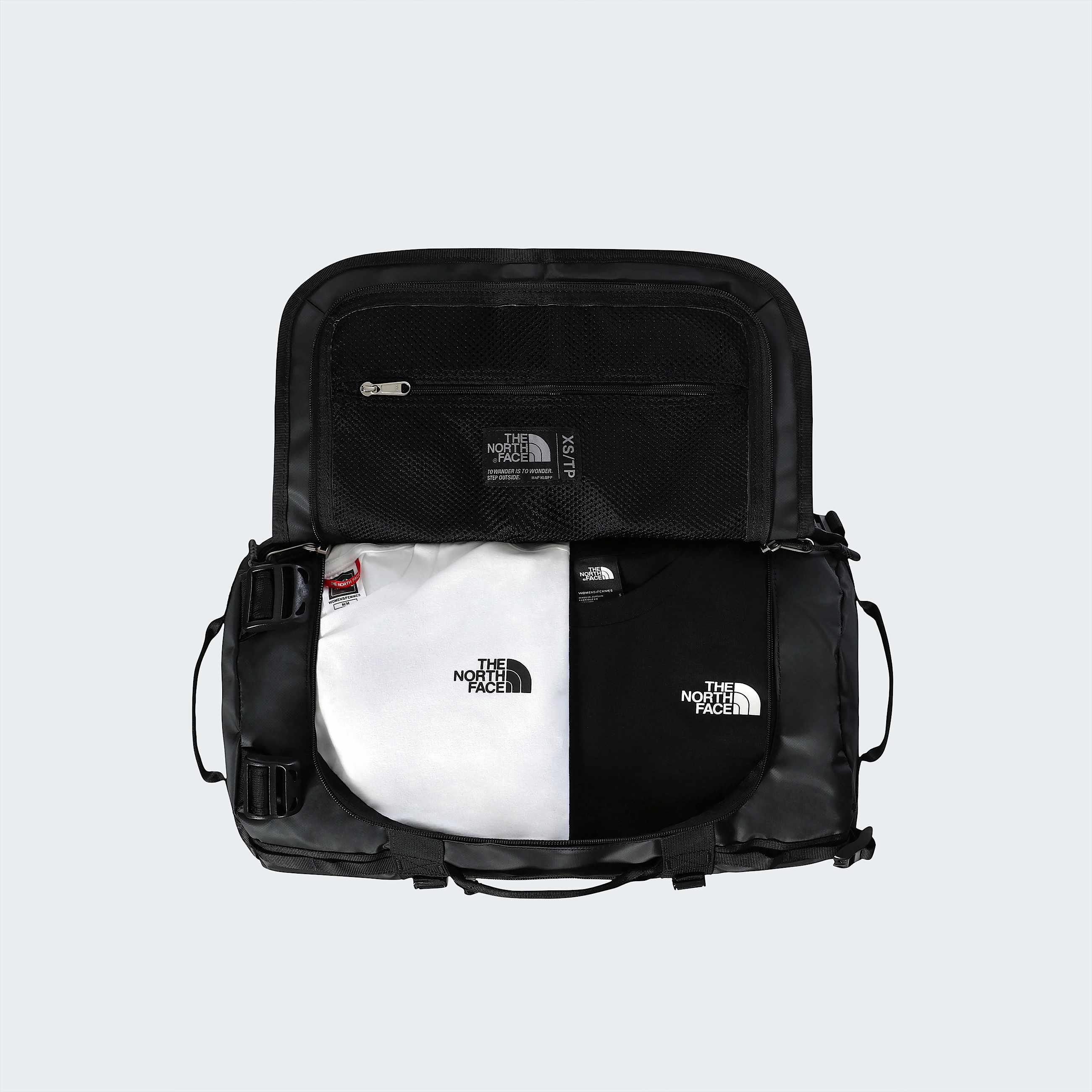 Base Camp Duffel 31L  Extra Small TNF TNF BlackTNF WhiteNPF ALT2