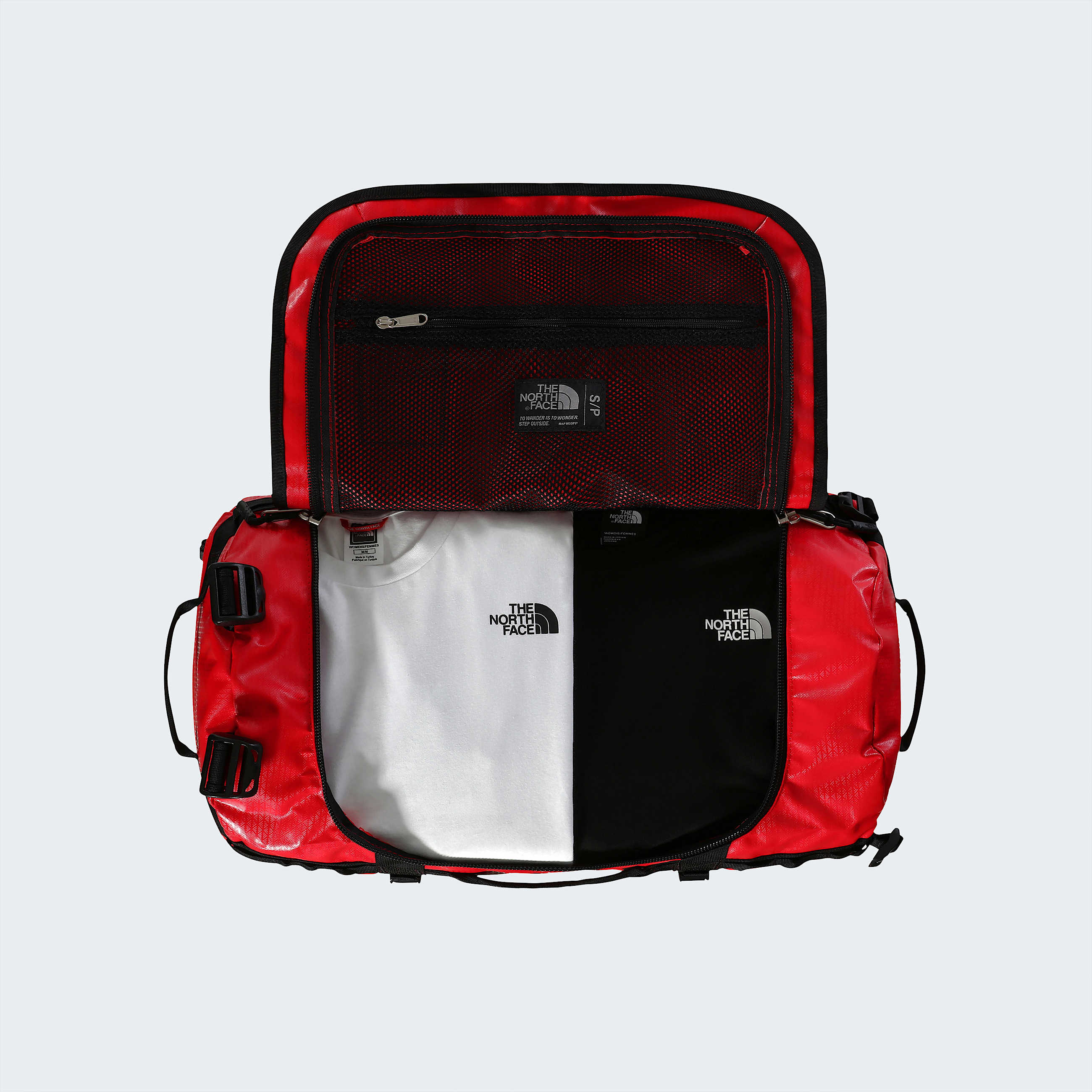 Base Camp Duffel 50L  Small TNF TNF RedTNF BlackNPF ALT2