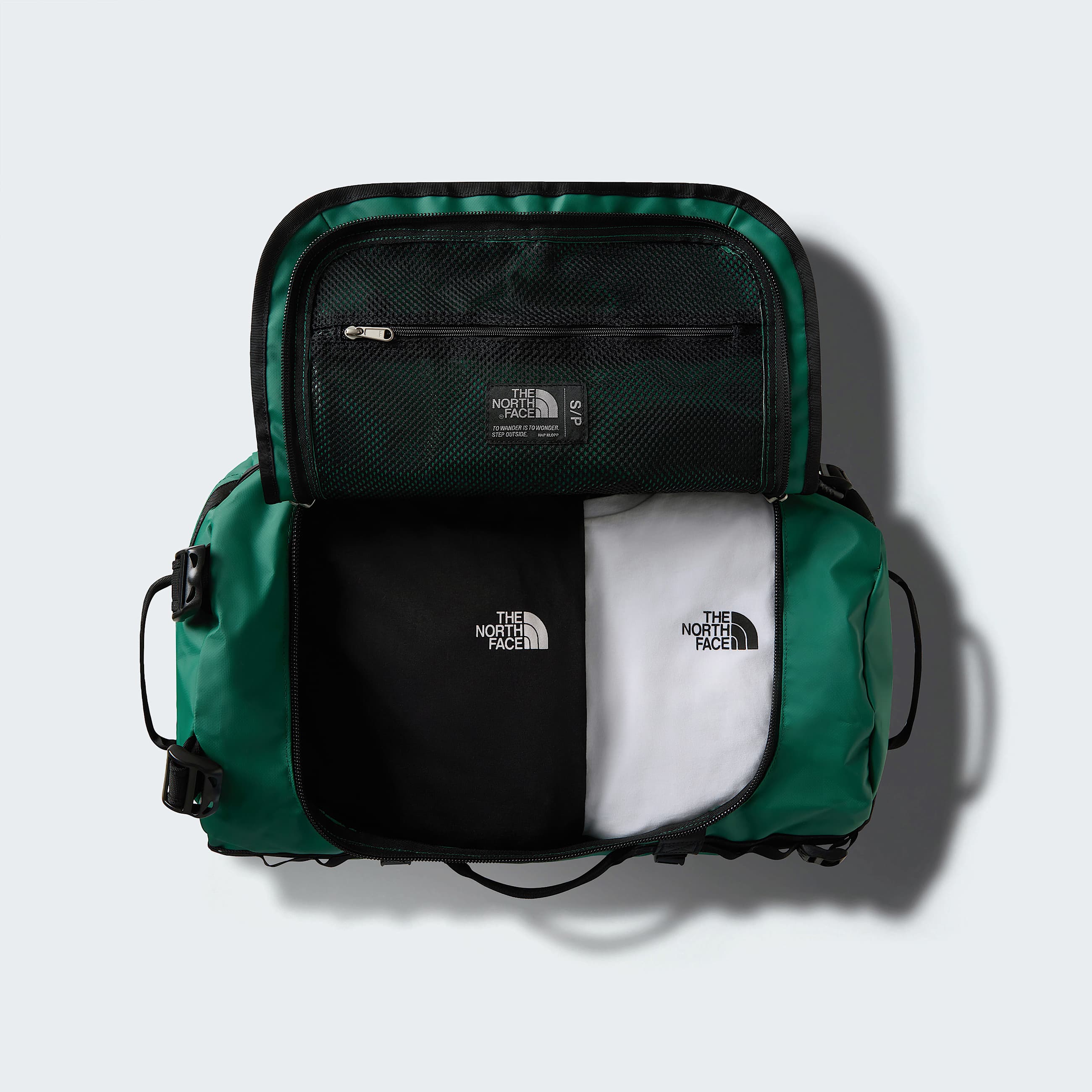 Base Camp Duffel 50L  Small TNF EvergreenTNF Black ALT2