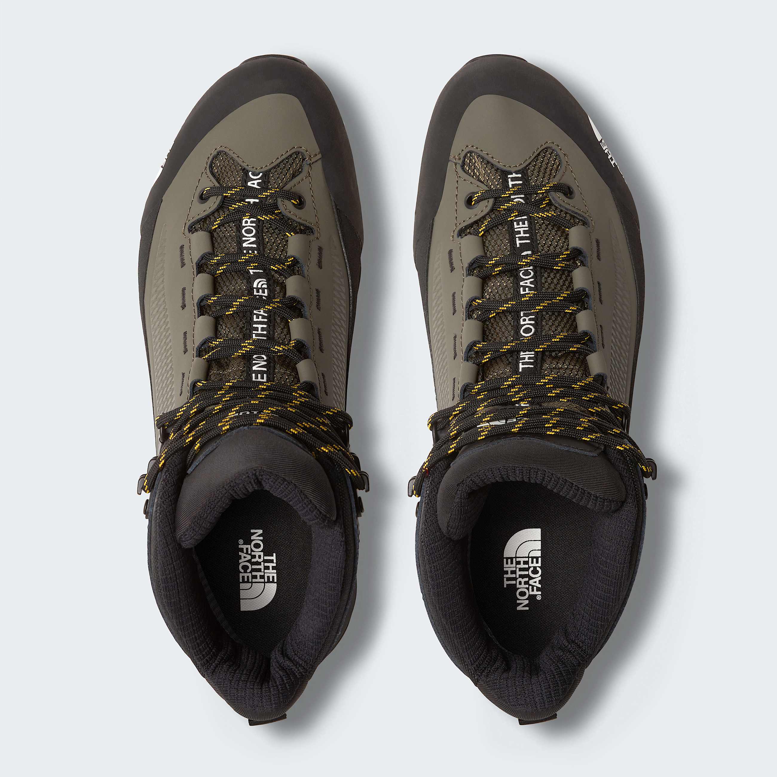 Mens Verto GORETEX Alpine Mid Boots TNF New Taupe GreenSummit Gold ALT1