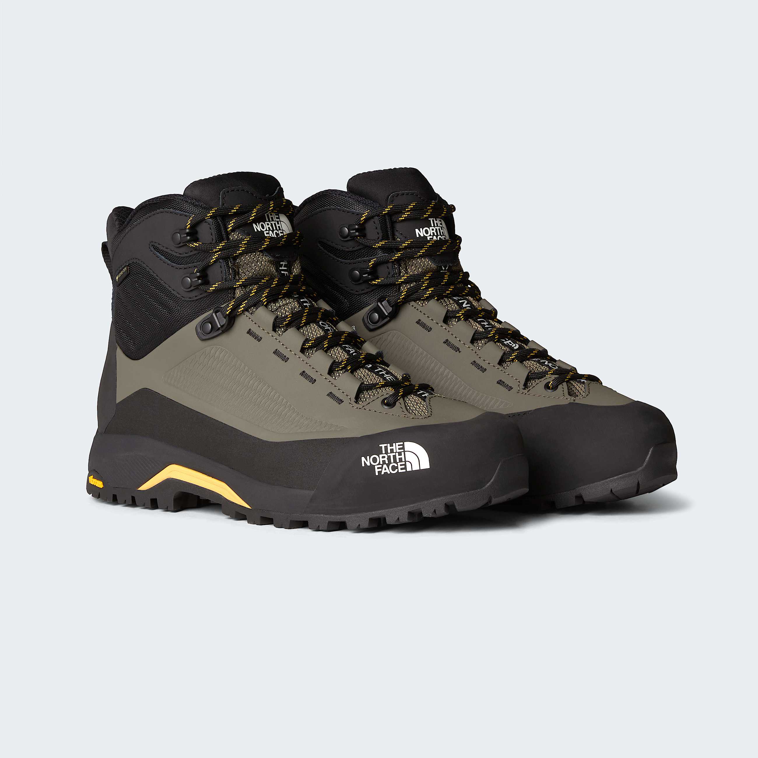 Mens Verto GORETEX Alpine Mid Boots TNF New Taupe GreenSummit Gold ALT8