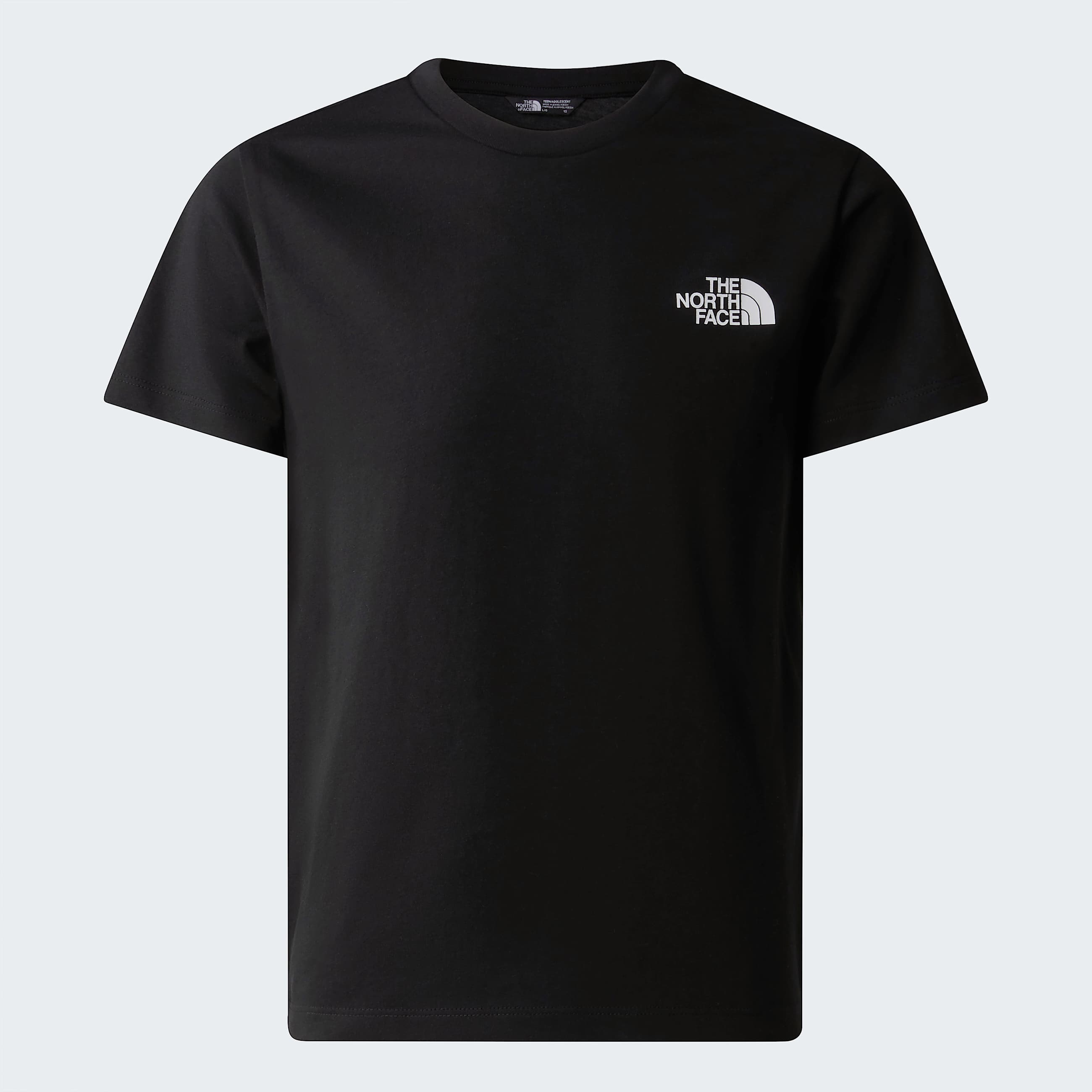 Teens Simple Dome TShirt TNF TNF Black ALT20