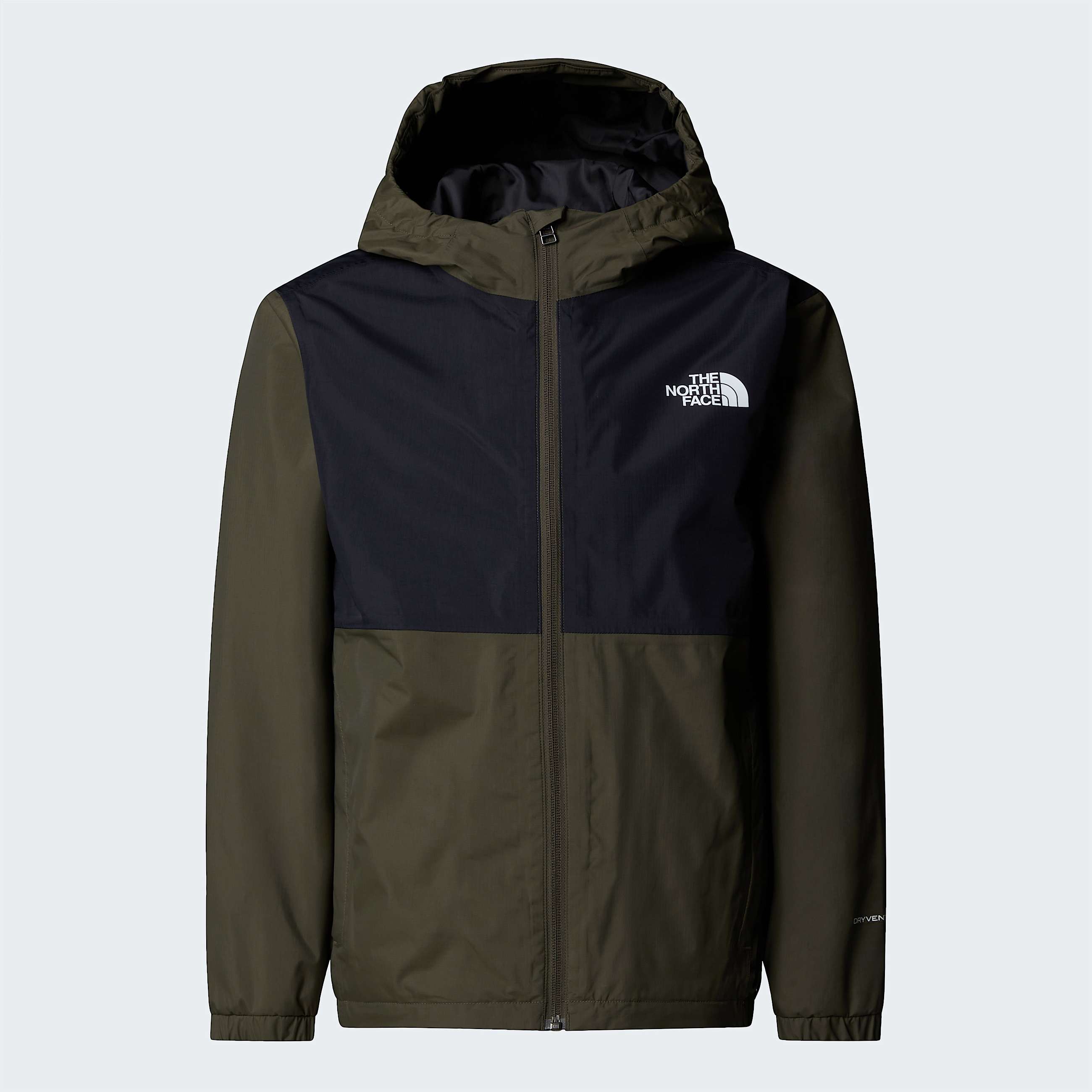 Teens Rain ZipIn Jacket TNF New Taupe Green ALT20