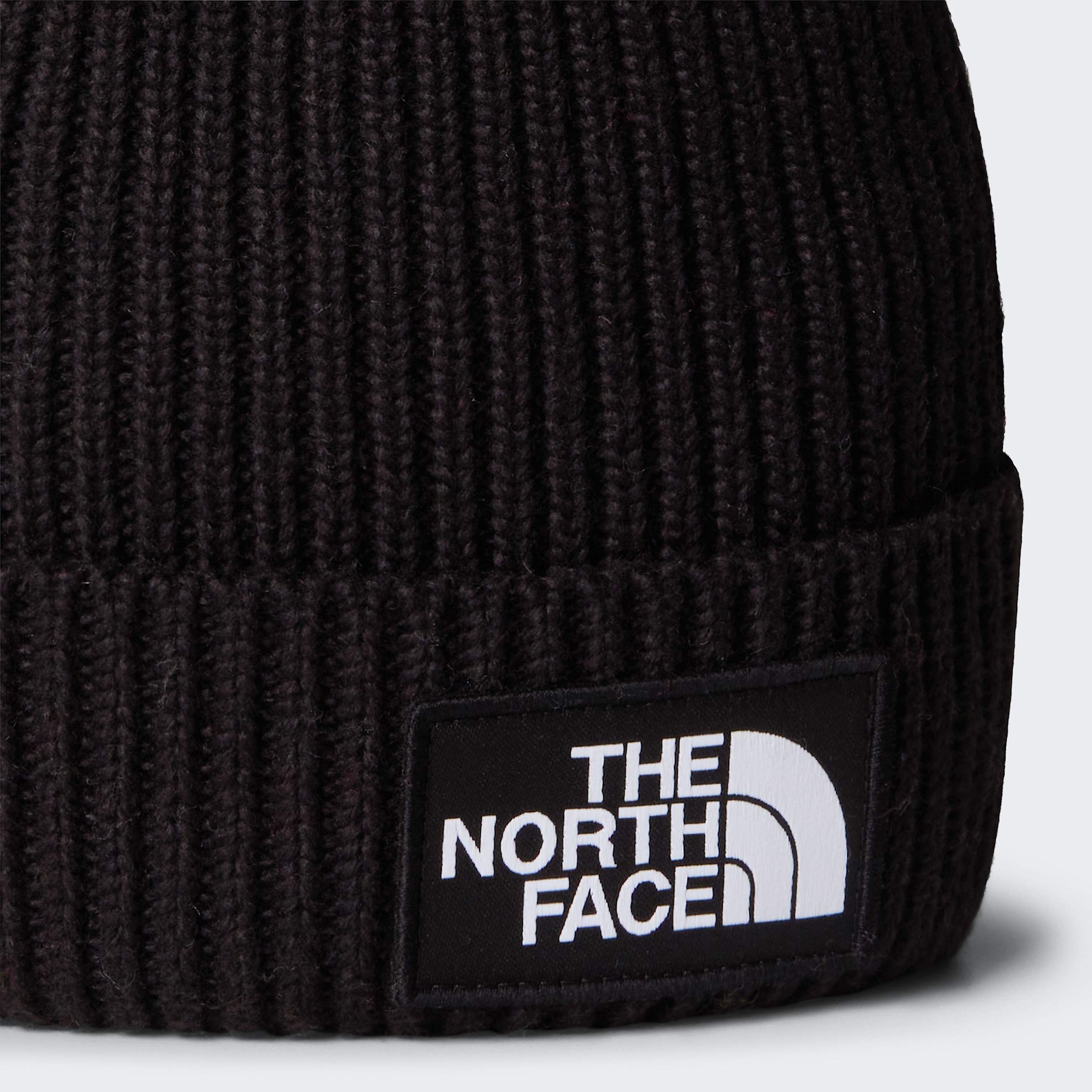 Kids TNF Logo Box Cuffed Beanie TNF TNF Black ALT2