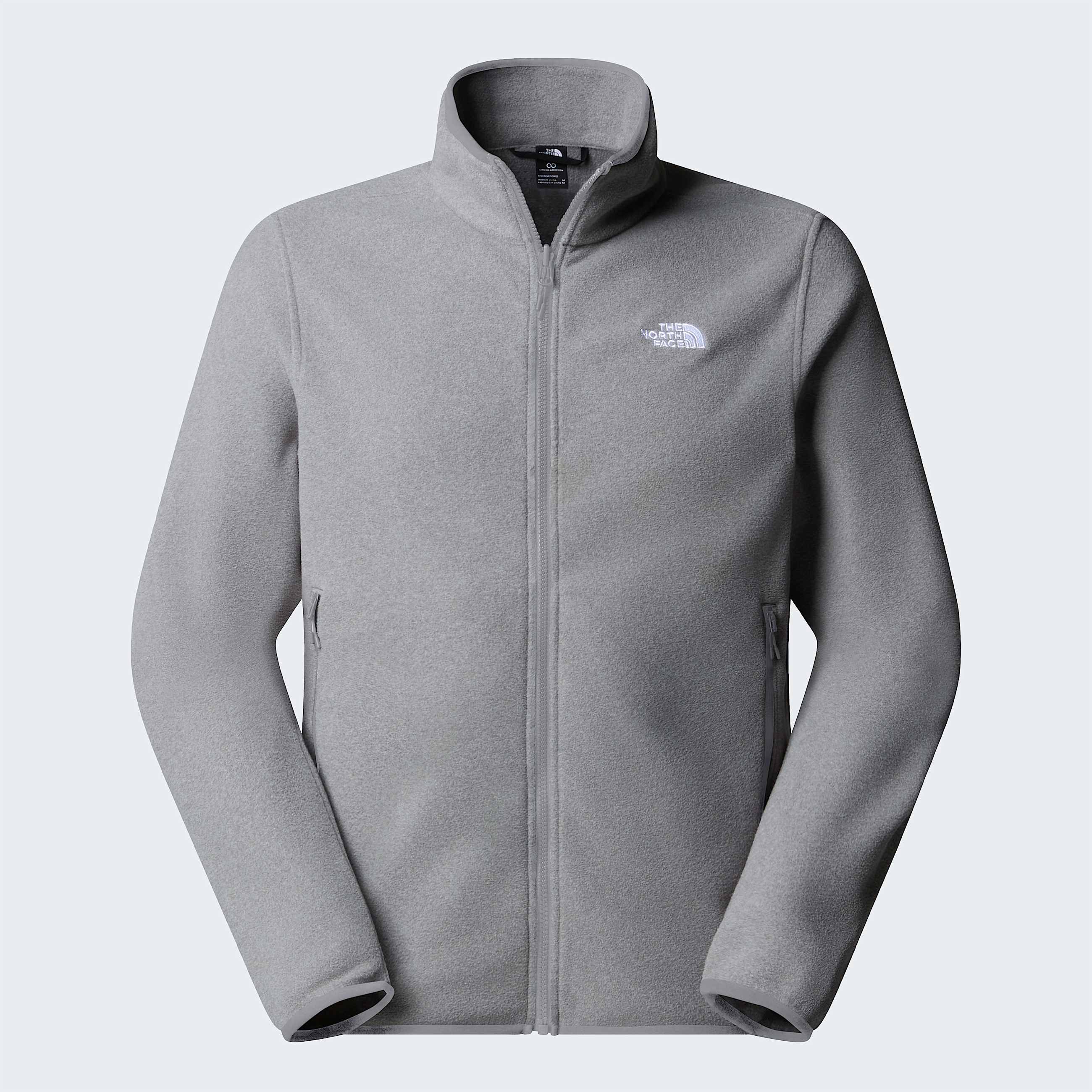 Pile Glacier con cerniera integrale da uomo TNF TNF Mid Grey Heather ALT20