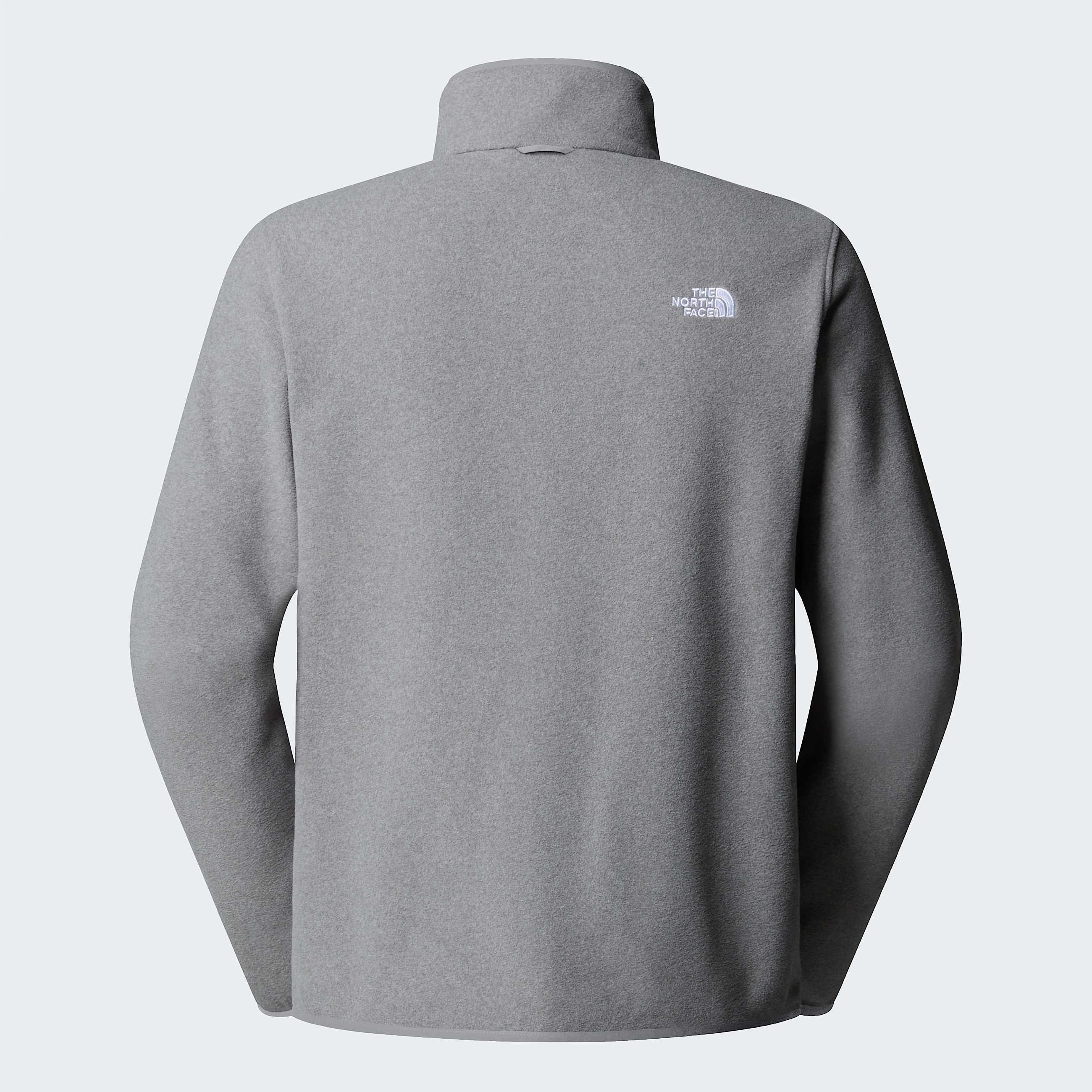 Pile Glacier con cerniera integrale da uomo TNF TNF Mid Grey Heather ALT21