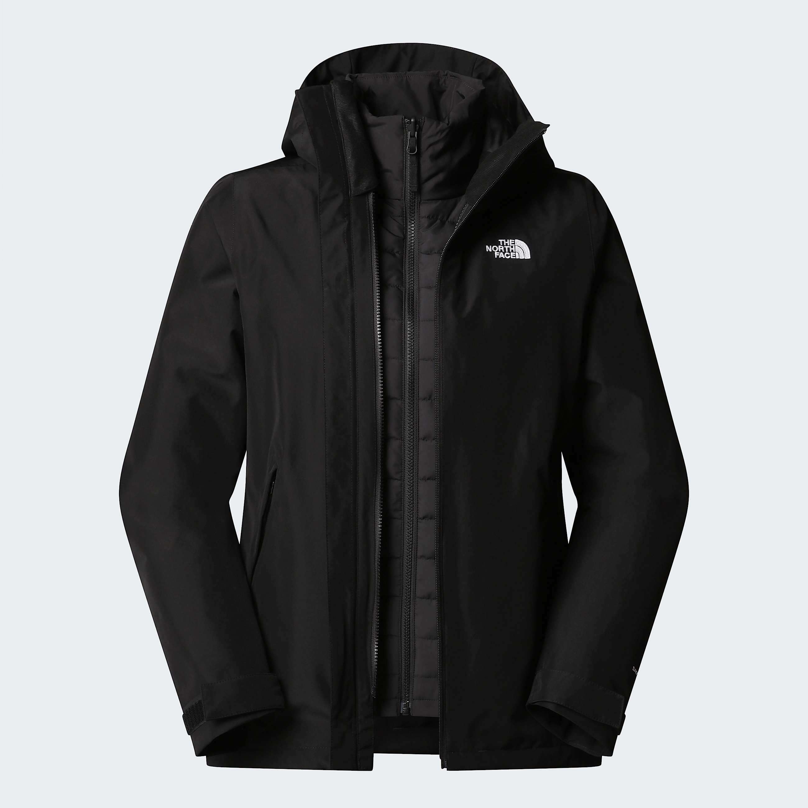 Womens Carto Mono Triclimate 3in1 Hooded Jacket TNF TNF Black ALT20
