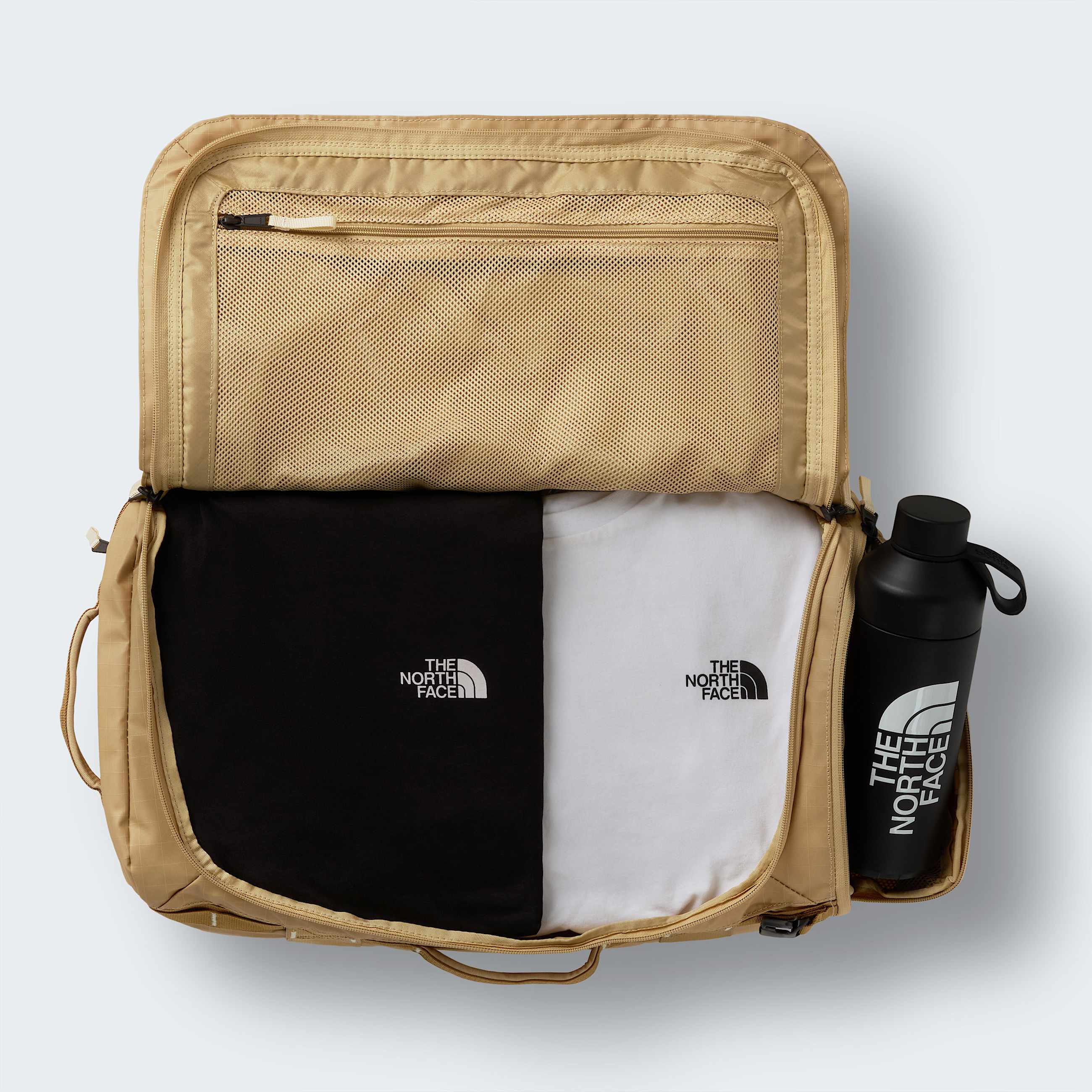 Base Camp Voyager DuffelTasche 32 Liter TNF Khaki StoneUtility BrownDesert Stone ALT2