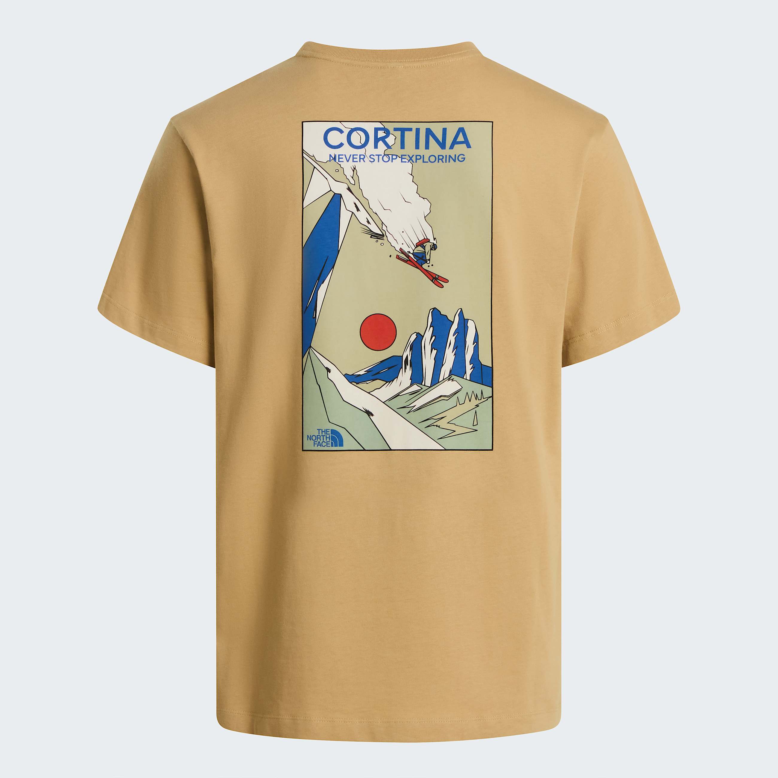 Unisex Mountain Celebration Regular Graphic TShirt TNF Khaki Stone HERO