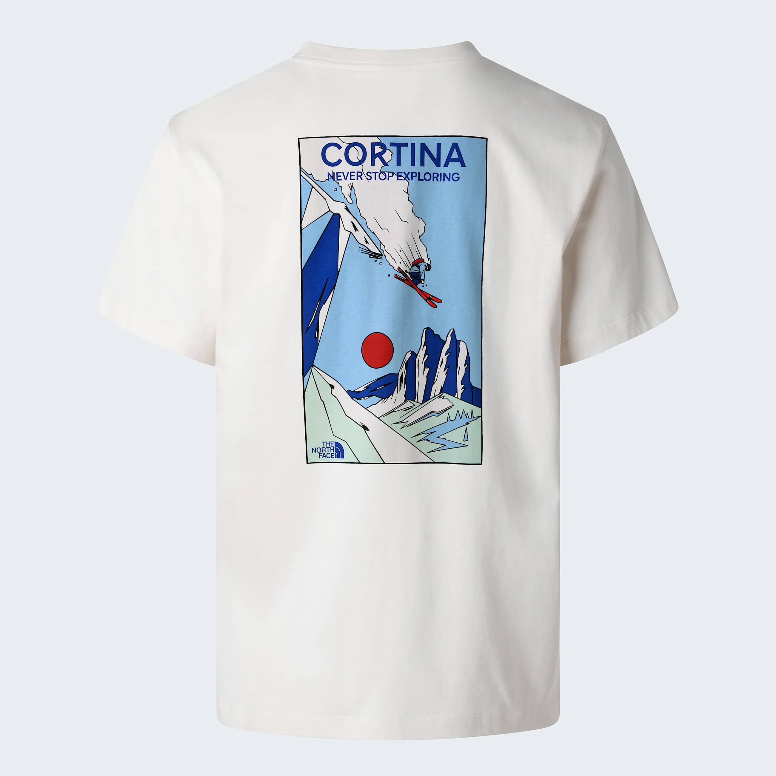 Unisex Mountain Celebration Regular Graphic TShirt TNF White Dune HERO