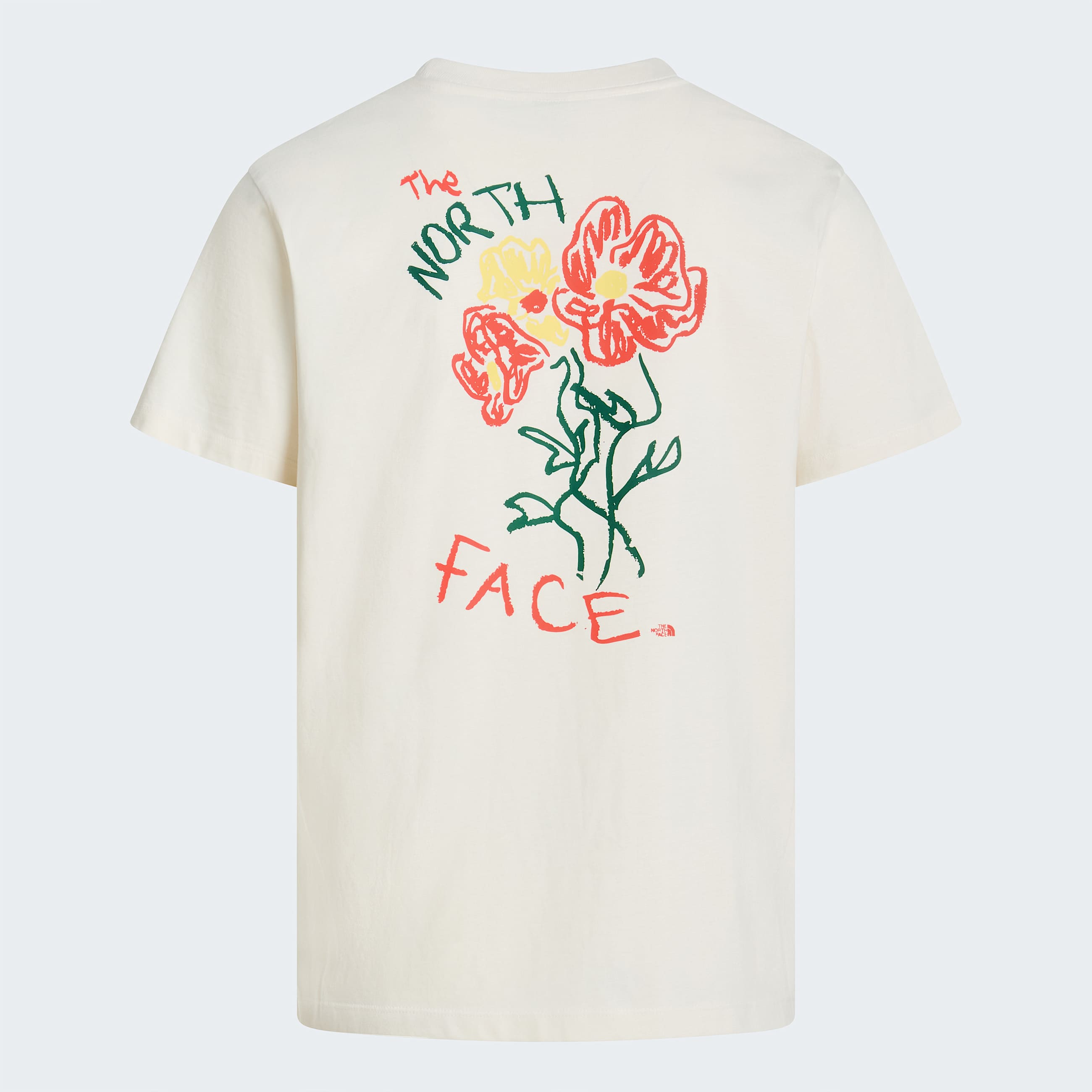 Unisex Flower Scribble Relaxed TShirt TNF HERO