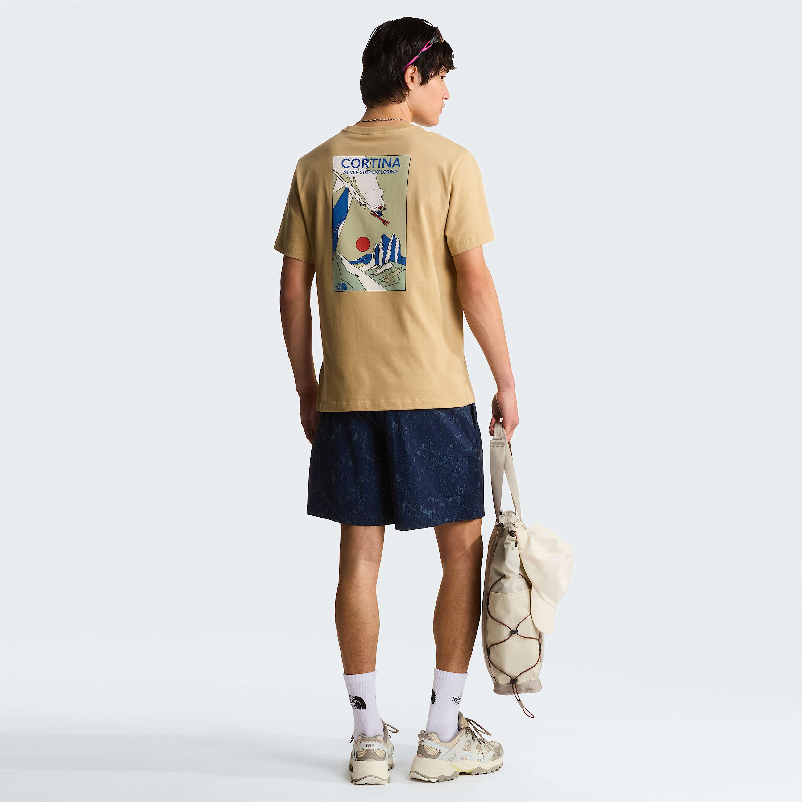 Unisex Mountain Celebration Regular Graphic TShirt TNF Khaki Stone ALT4